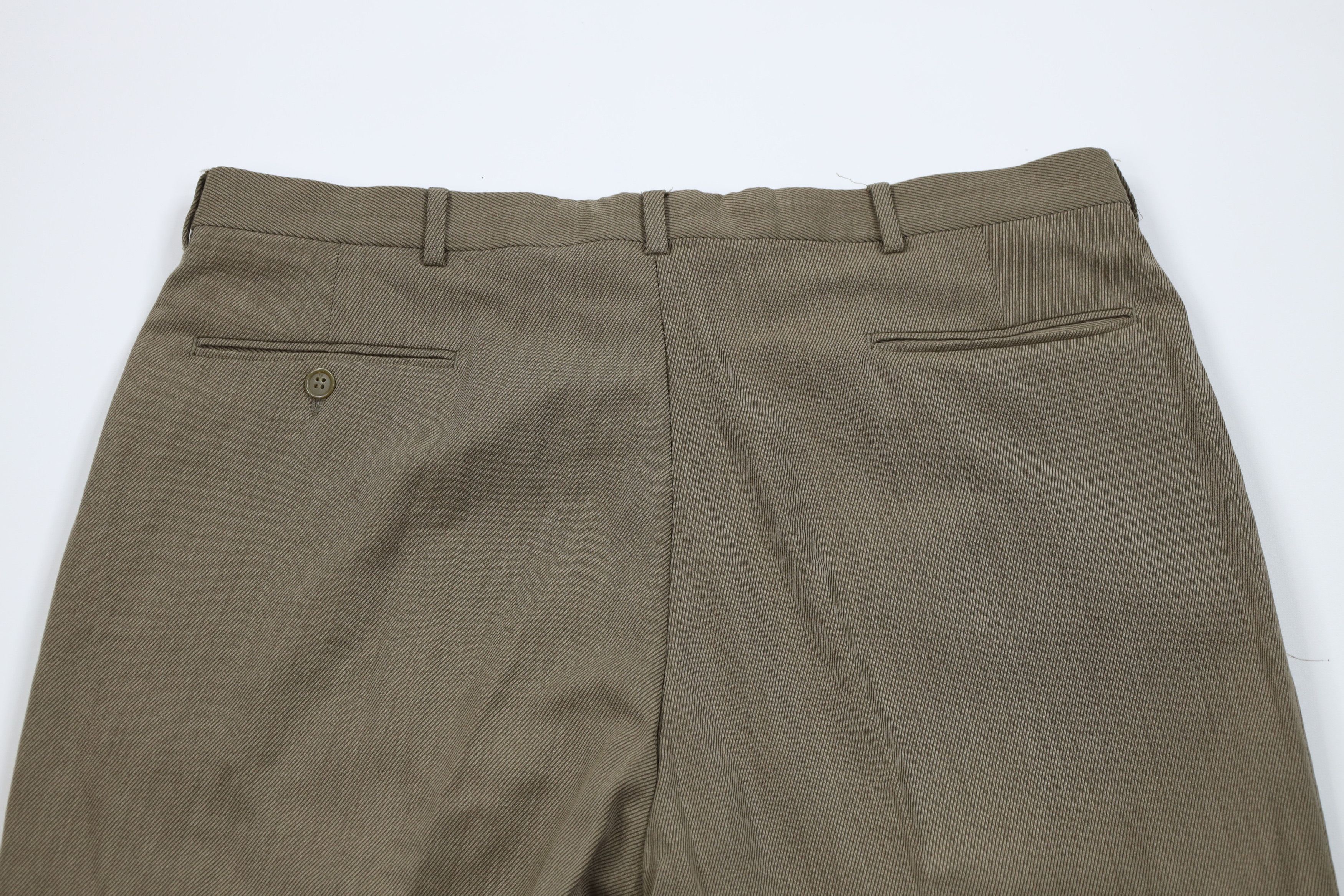 Vintage Vintage 70s Streetwear Wool Blend Whipcord Chino Pants USA Size US 36 / EU 52 - 10 Thumbnail