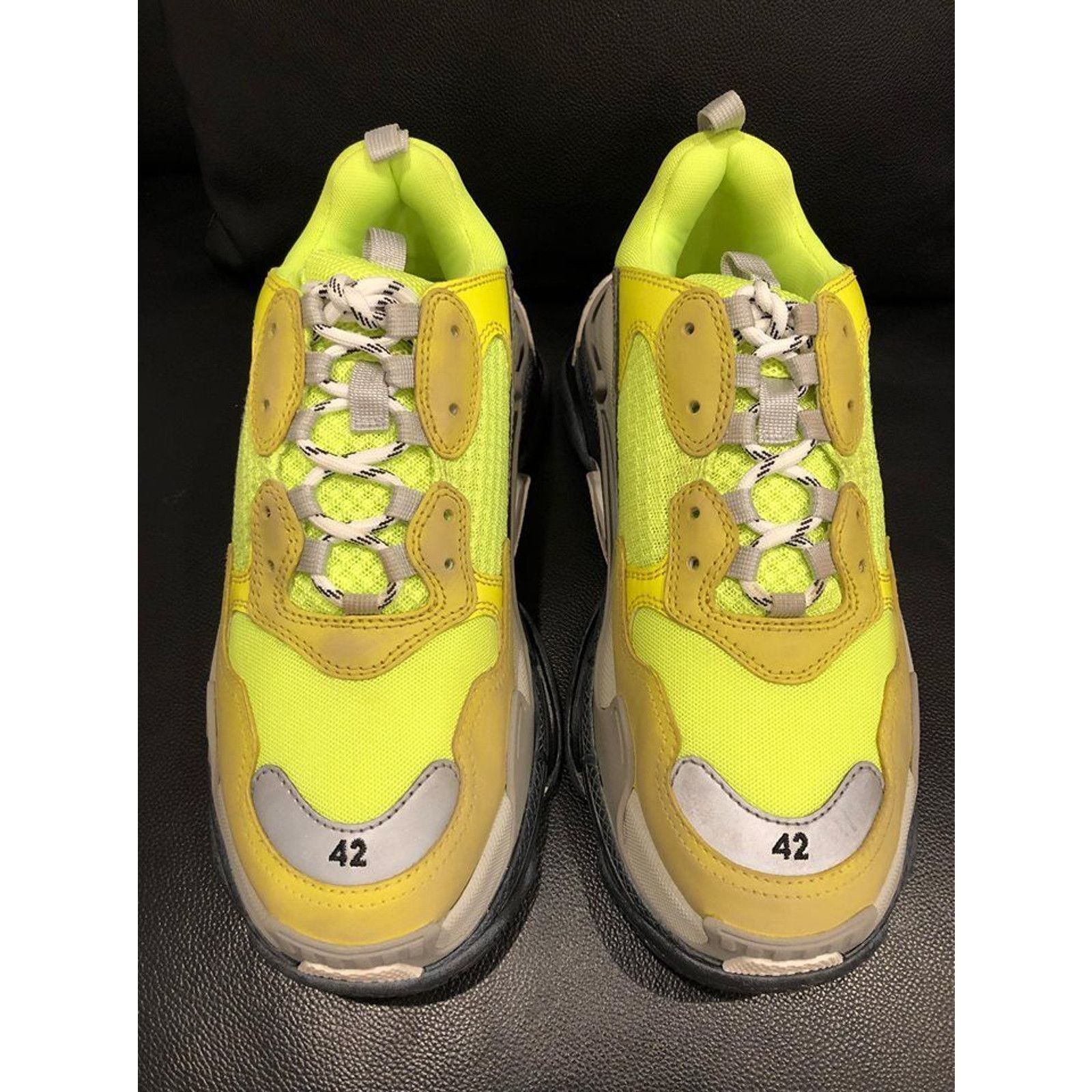 Balenciaga Balenciaga Triple S Sneaker Neon Yellow Grey Speed Size US 9 / EU 42 - 7 Thumbnail