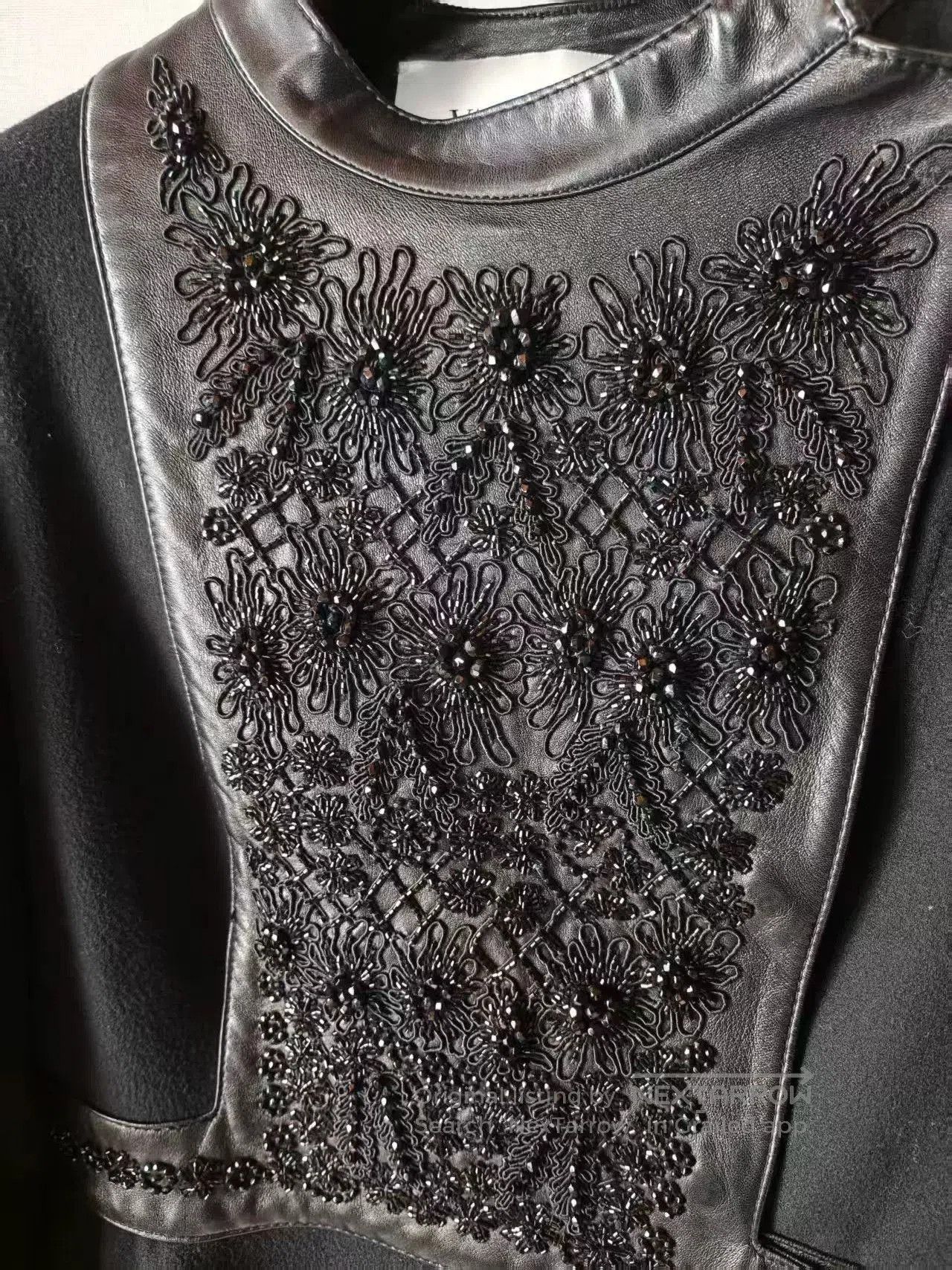 Valentino Valentino Long Black Embroidered Coat. Size M / US 6-8 / IT 42-44 - 2 Thumbnail