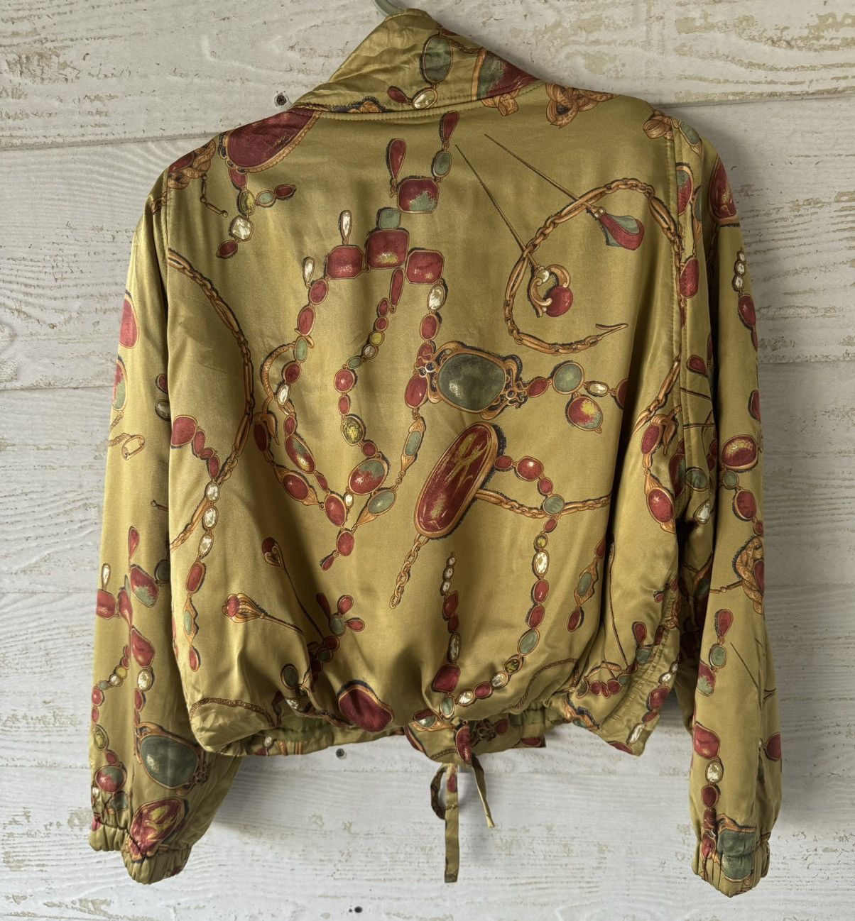 Japanese Brand VINTAGE CHRISTIAN AUJARD PARIS CROP JACKET FULL PRINT JAPAN Size XL / US 12-14 / IT 48-50 - 2 Thumbnail