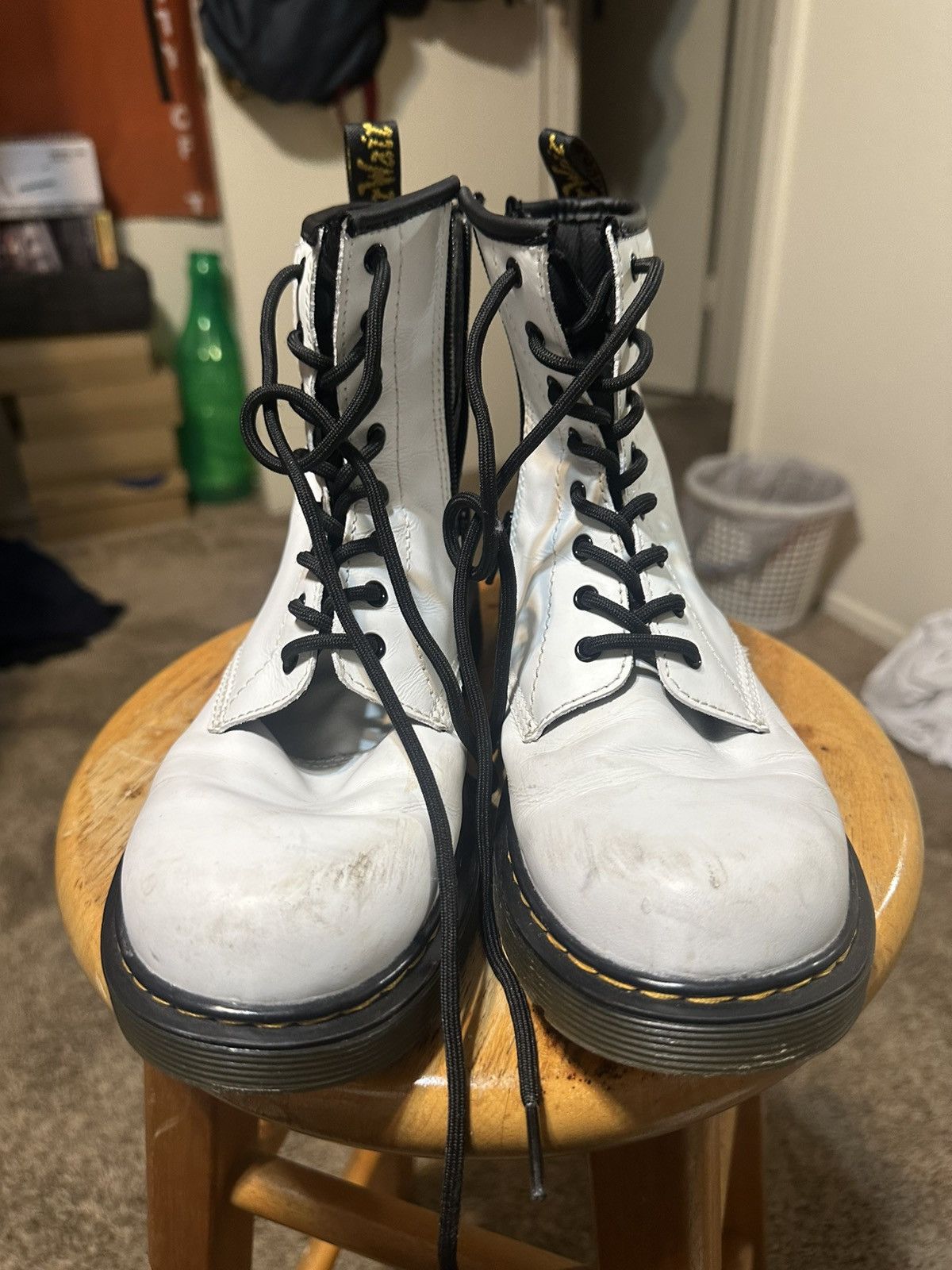 Dr. Martens × Vintage Vintage Dr Martens “triple white zipper” boots 00s size 5 Size US 5 / EU 37 - 2 Thumbnail