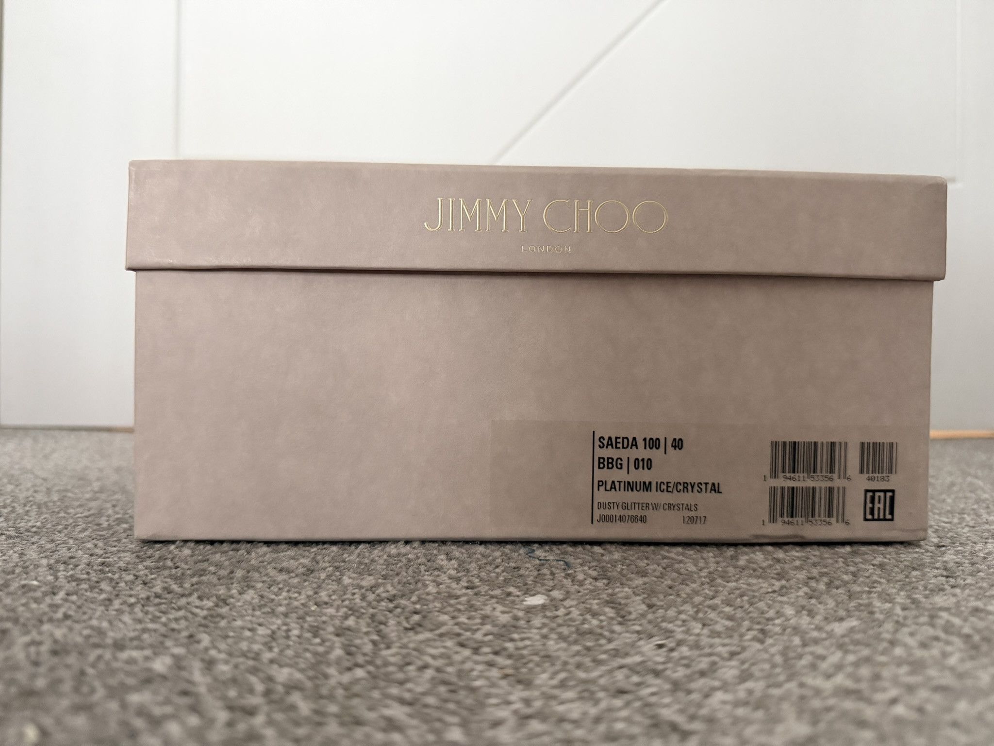 Jimmy Choo Jimmy Choo Saeda 40 Platinum Ice Crystal Size US 10 / IT 40 - 10 Thumbnail