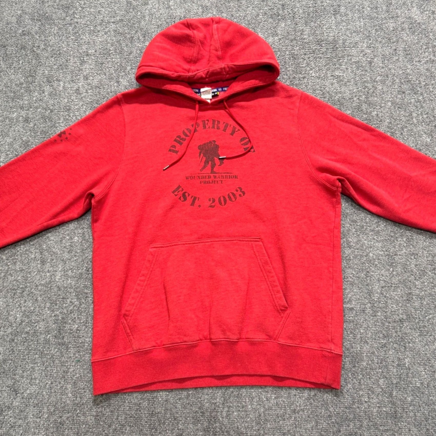 Under Armour Under Armour Hoodie Mens L Red Wounded Warrior Project USA America Sweatshirt Pullover Distressed Fade Size US L / EU 52-54 / 3 - 6 Thumbnail