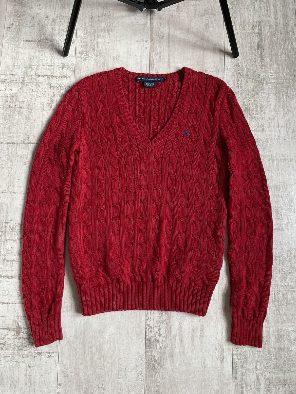 Polo Ralph Lauren Vintage Y2K Polo Ralph Lauren 00’s V Sweater Knitted RARE Size M / US 6-8 / IT 42-44 - 1 Thumbnail