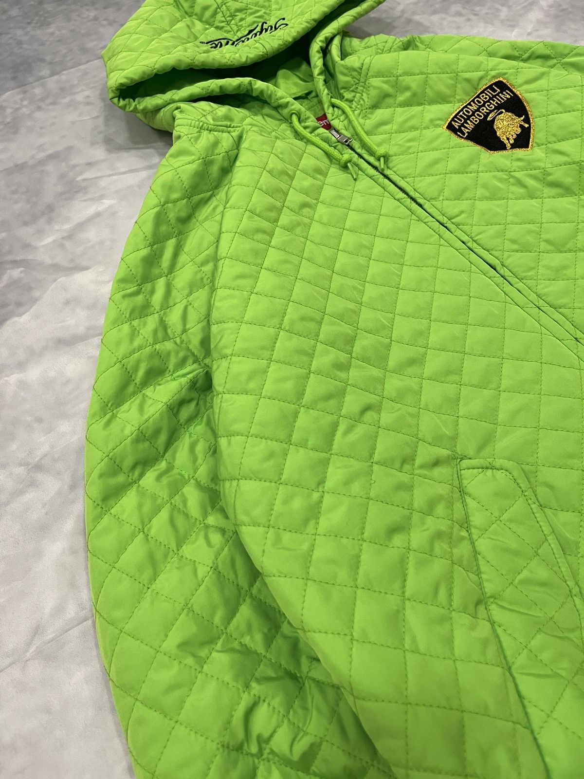 Lamborghini × Supreme Supreme x Lamborghini Quilted Hooded Bomber Jacket Size US L / EU 52-54 / 3 - 4 Thumbnail
