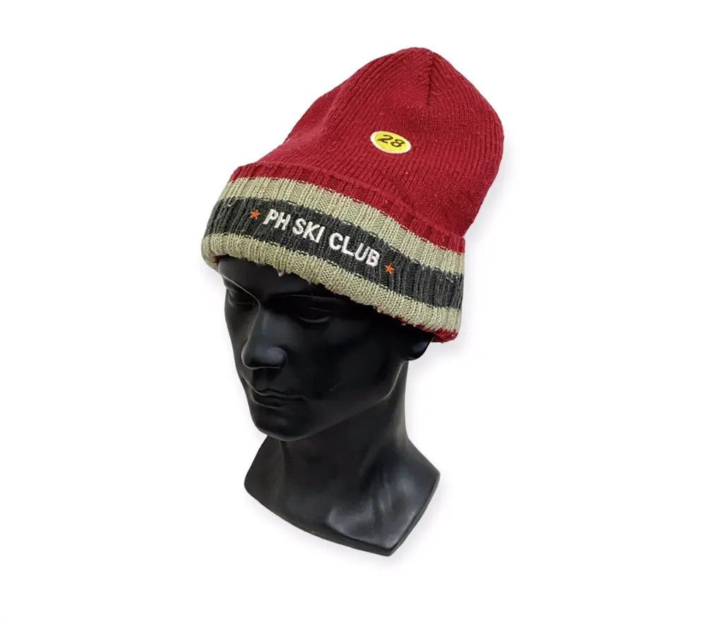 Vintage Vintage Ski Club Beanie Hat Size ONE SIZE - 1 Thumbnail