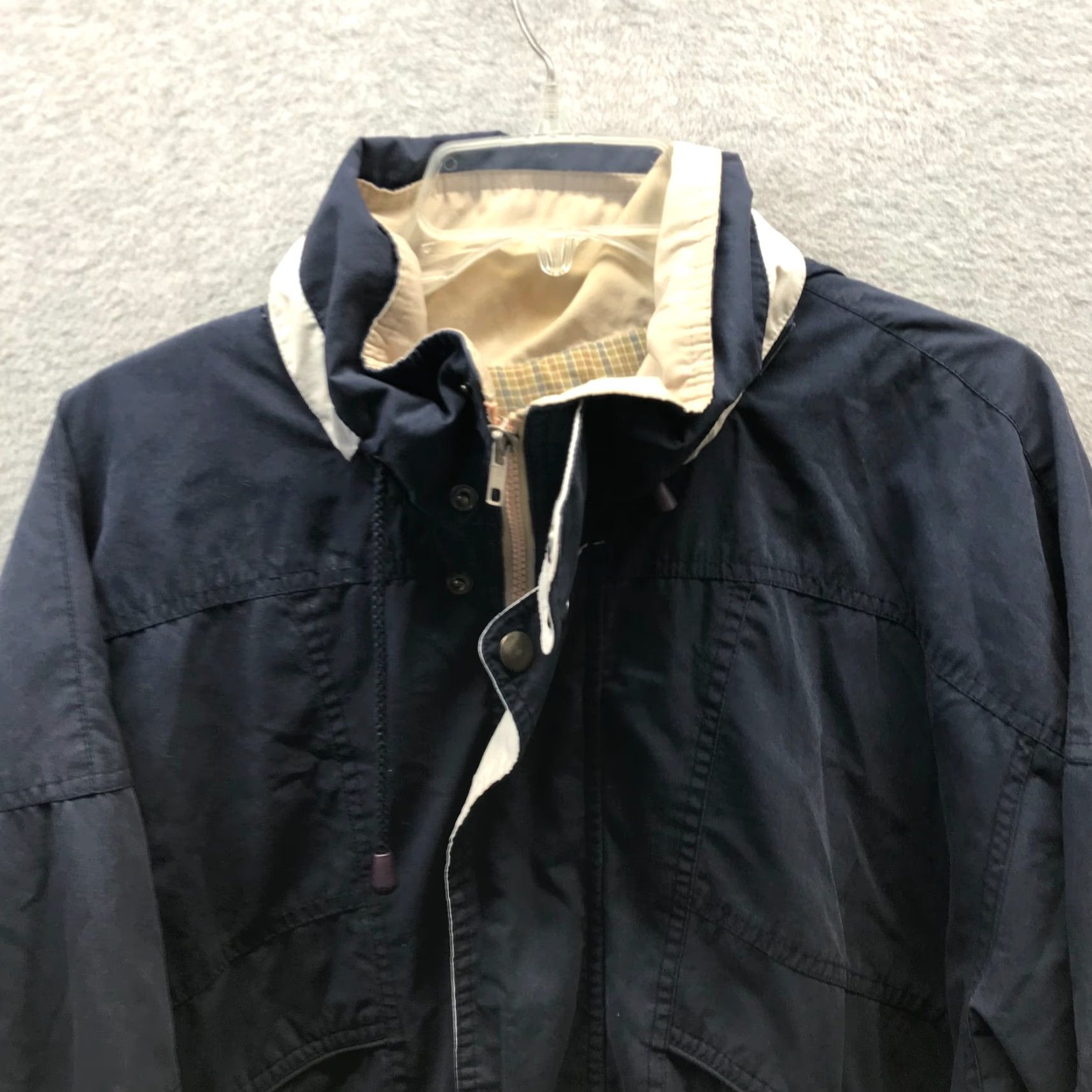 Vintage VINTAGE TownCraft Jacket Mens Adult Large Blue 80s Motorcycle Hooded Zip Full Zip Style: Motorcycle Jacket Accessories: snaps Vintage Clothing Size US L / EU 52-54 / 3 - 2 Thumbnail