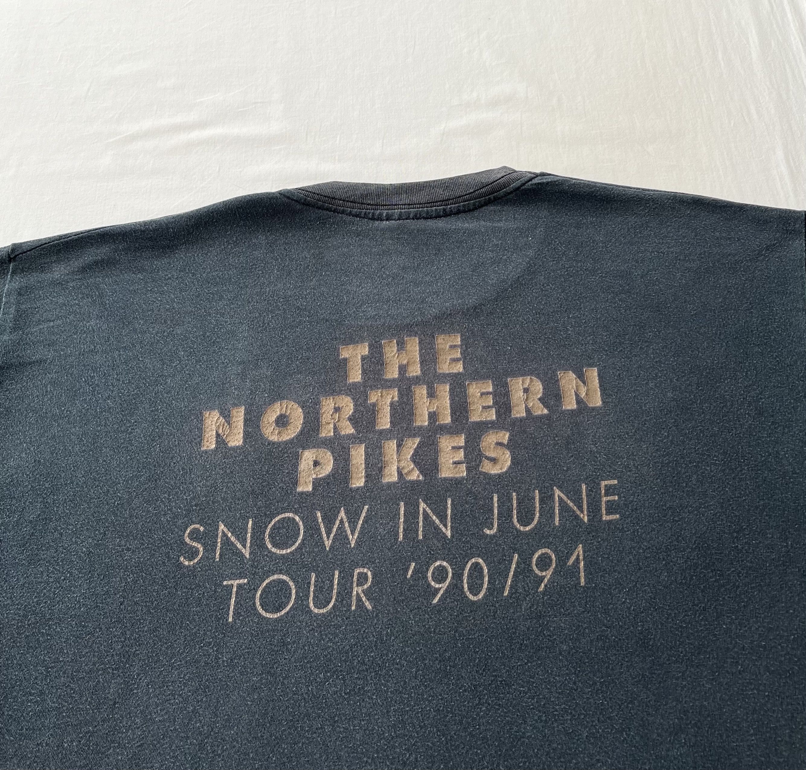 Band Tees Vintage 1990 The Northern Pikes Snow in June Tour T-shirt Size US XL / EU 56 / 4 - 14 Thumbnail