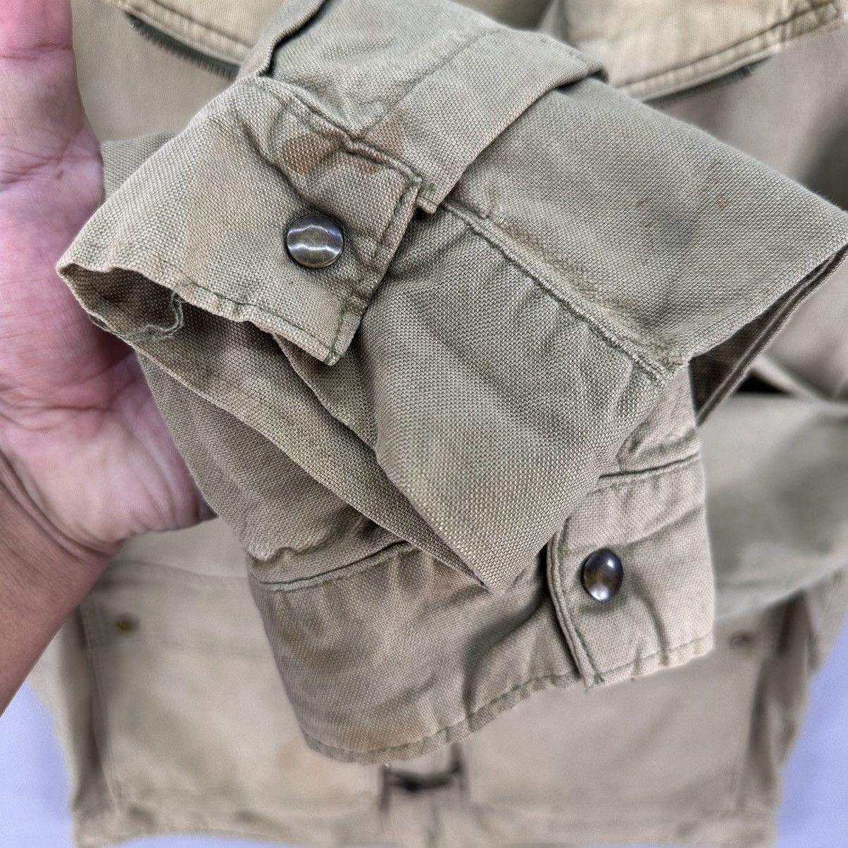 Lee Vintage 90's Lee Inspired US Navy M-43 Jacket Iron Buckle Size US L / EU 52-54 / 3 - 13 Thumbnail