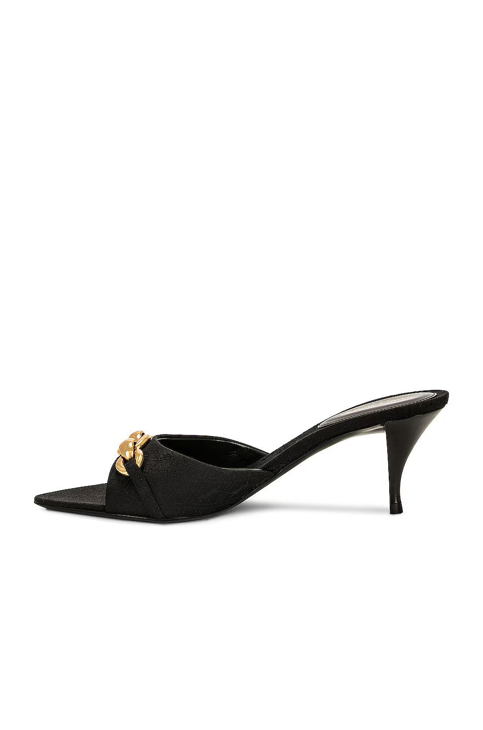 Saint Laurent Paris o1bcso1str1124 Le Maillon Mules in Nero Size US 11 / IT 41 - 5 Thumbnail