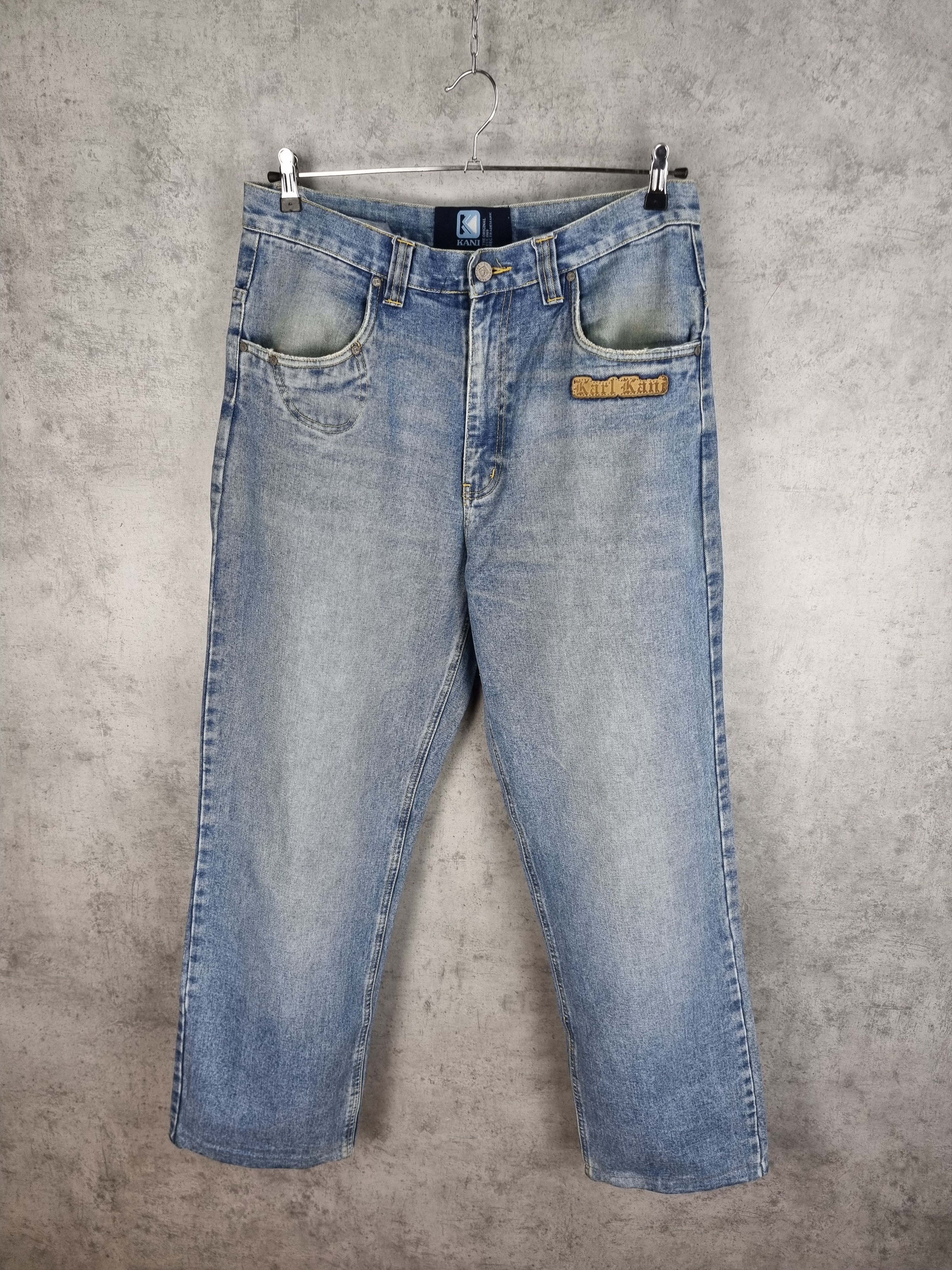 Karl Kani × Vintage × Wu-Tang Clan Karl Kani Brooklyn Embroidered Big Logo Baggy Vintage Jeans Size US 34 / EU 50 - 4 Thumbnail