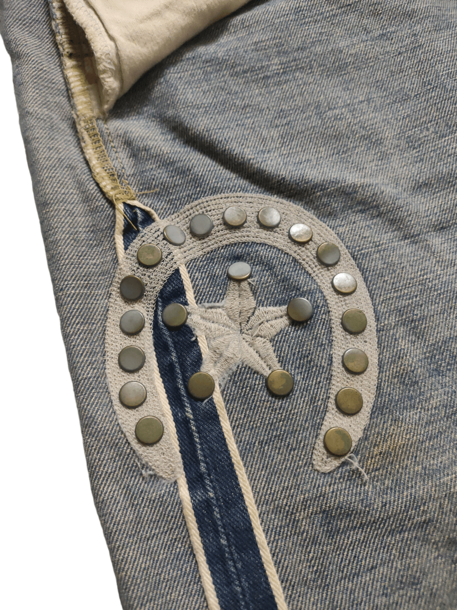 Lee × Vintage Vintage LEE Riders Selvage x Patch x Distressed Size US 32 / EU 48 - 12 Thumbnail