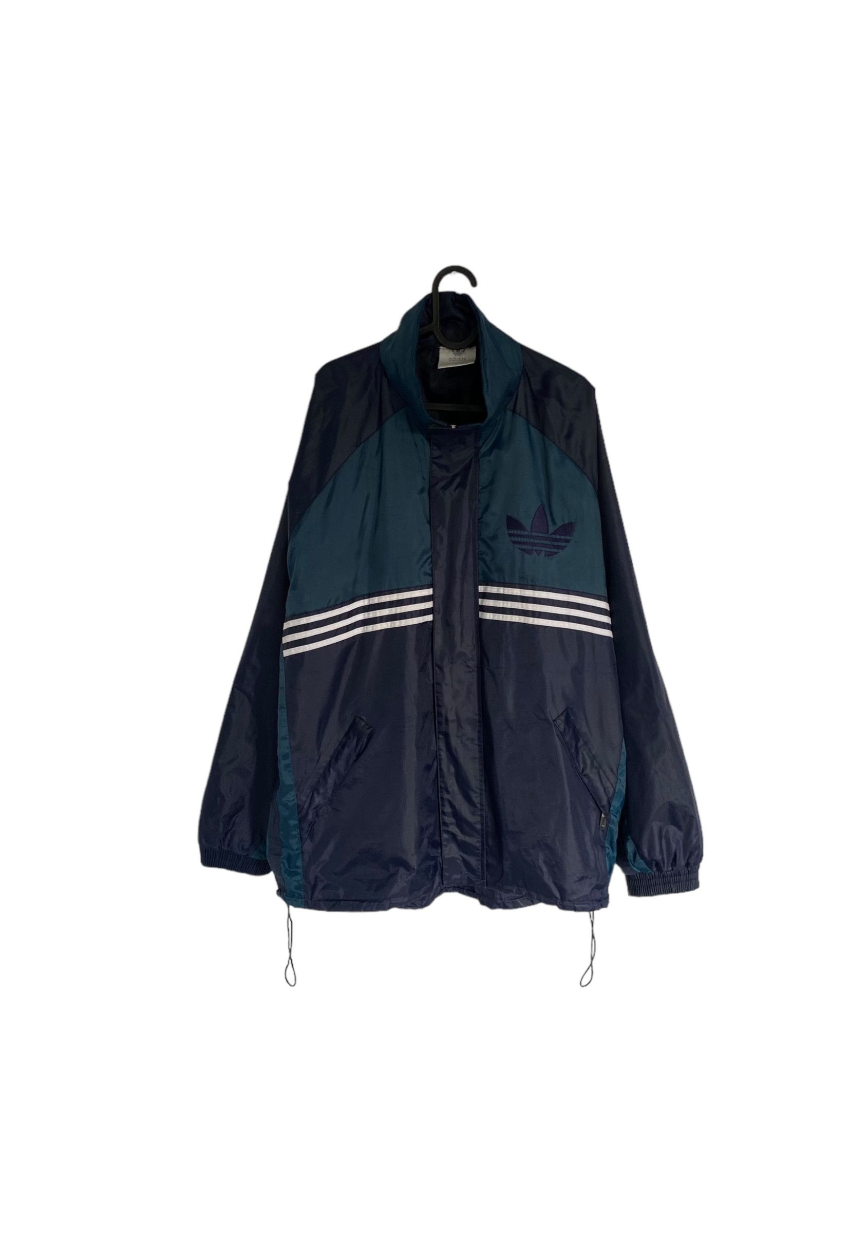 Adidas × Vintage 80s' Adidas vintage raincoat, light jacket Size US L / EU 52-54 / 3 - 1 Thumbnail
