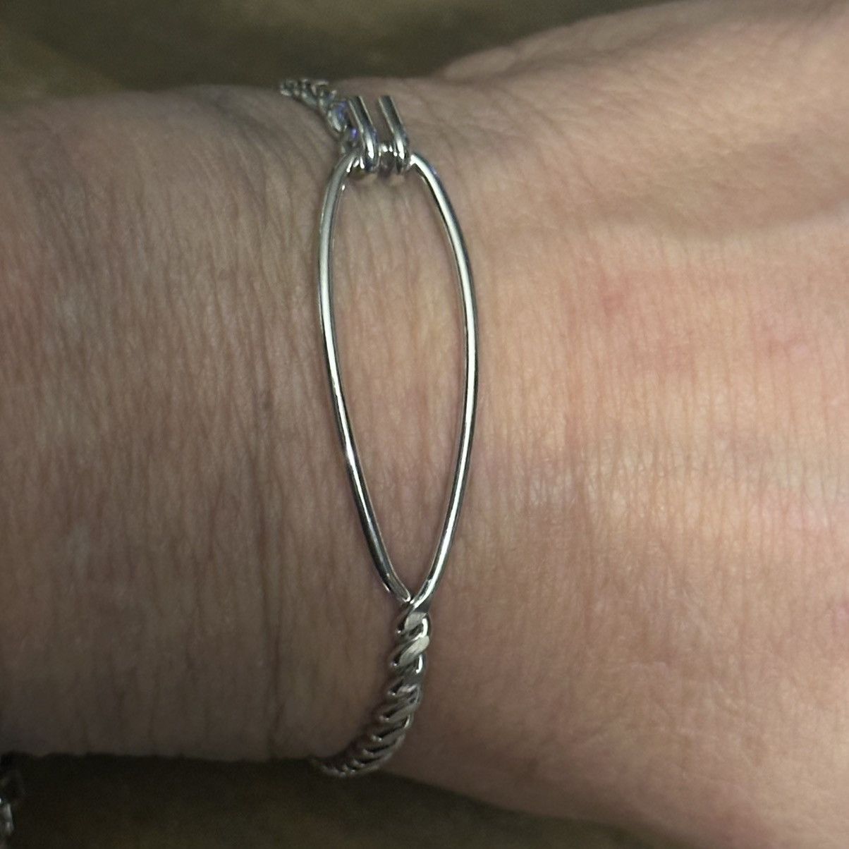 Other Stainless steel hook and eye rope bangle bracelet Size ONE SIZE - 2 Thumbnail