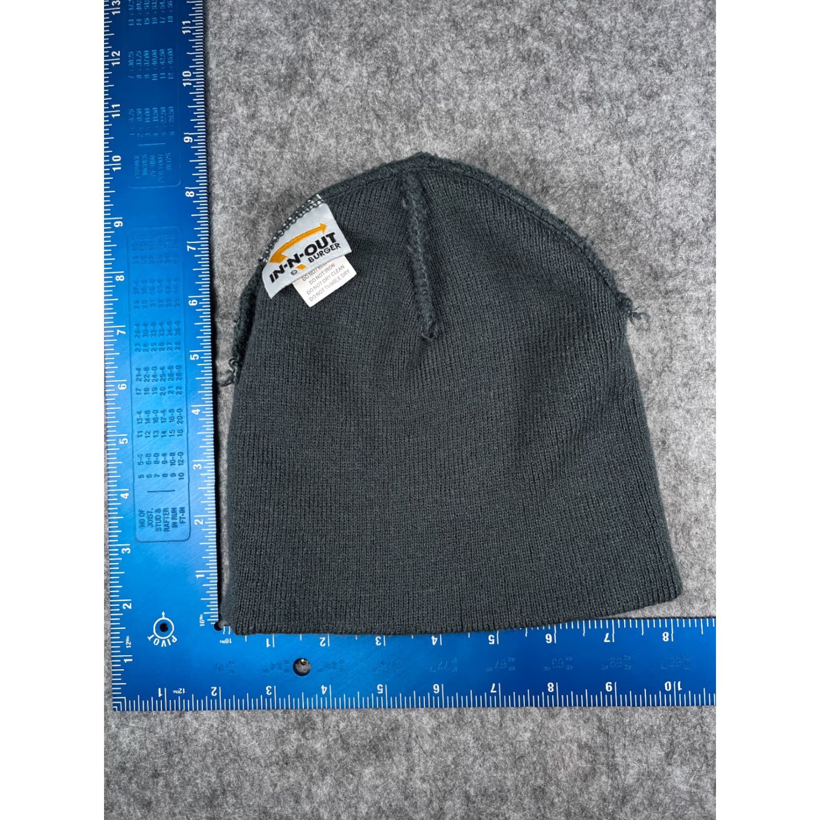 Vintage IN-N-Out Burger Beanie Toque Adult One Size Gray Knit 100% Acrylic Workwear Size ONE SIZE - 5 Thumbnail