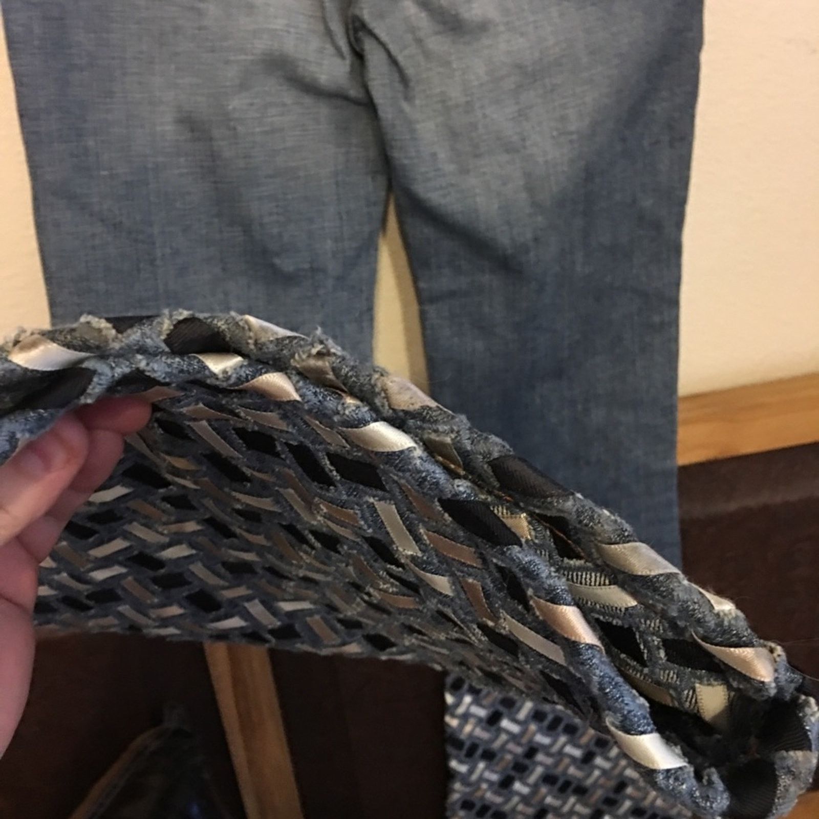 Other Bebe fancy woven ribbon boot cut jeans 28 Size 28" / US 6 / IT 42 - 6 Thumbnail