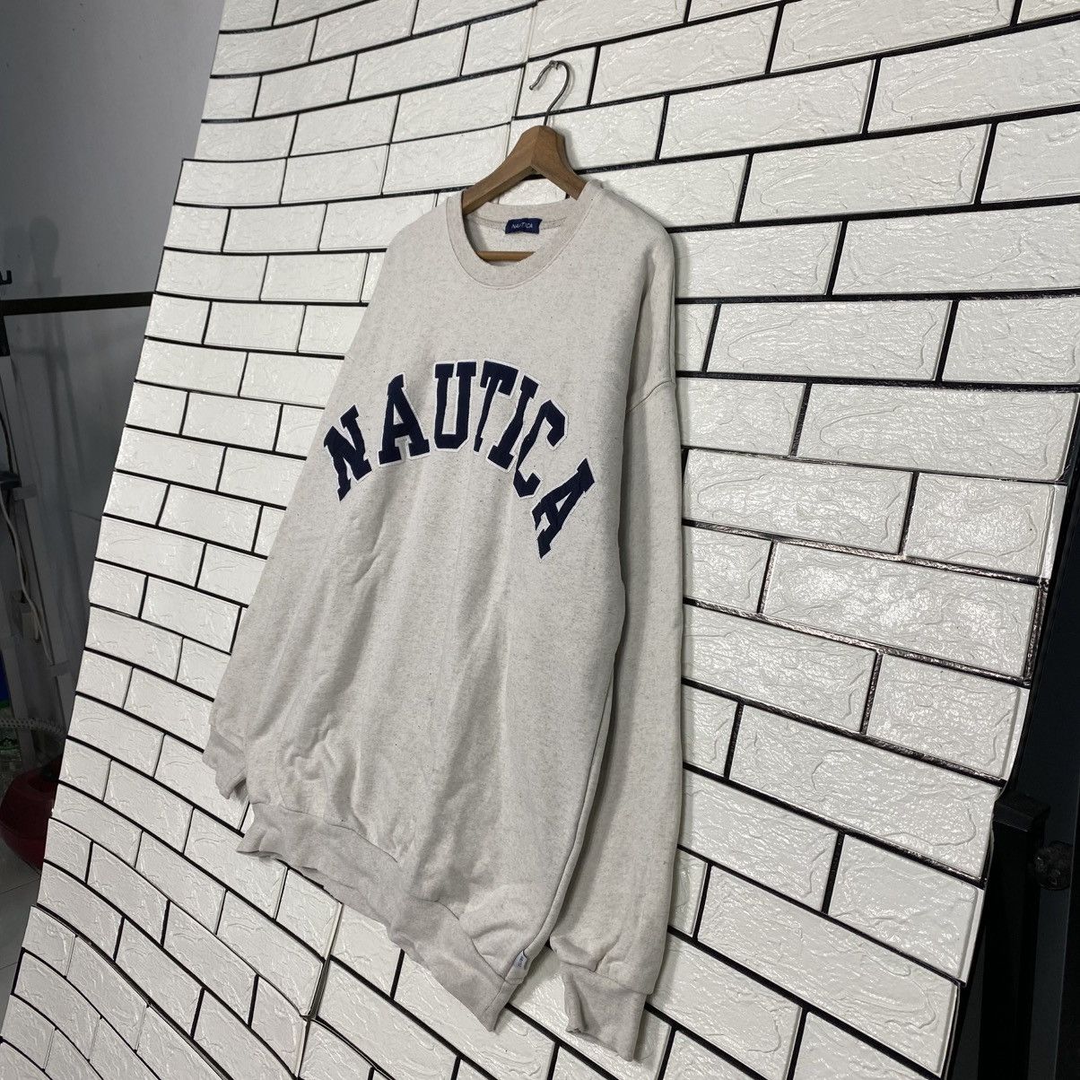 Japanese Brand 📌Vintage Sweatshirt Crewneck Nautica Big Logo Embroidery Size US XL / EU 56 / 4 - 3 Thumbnail