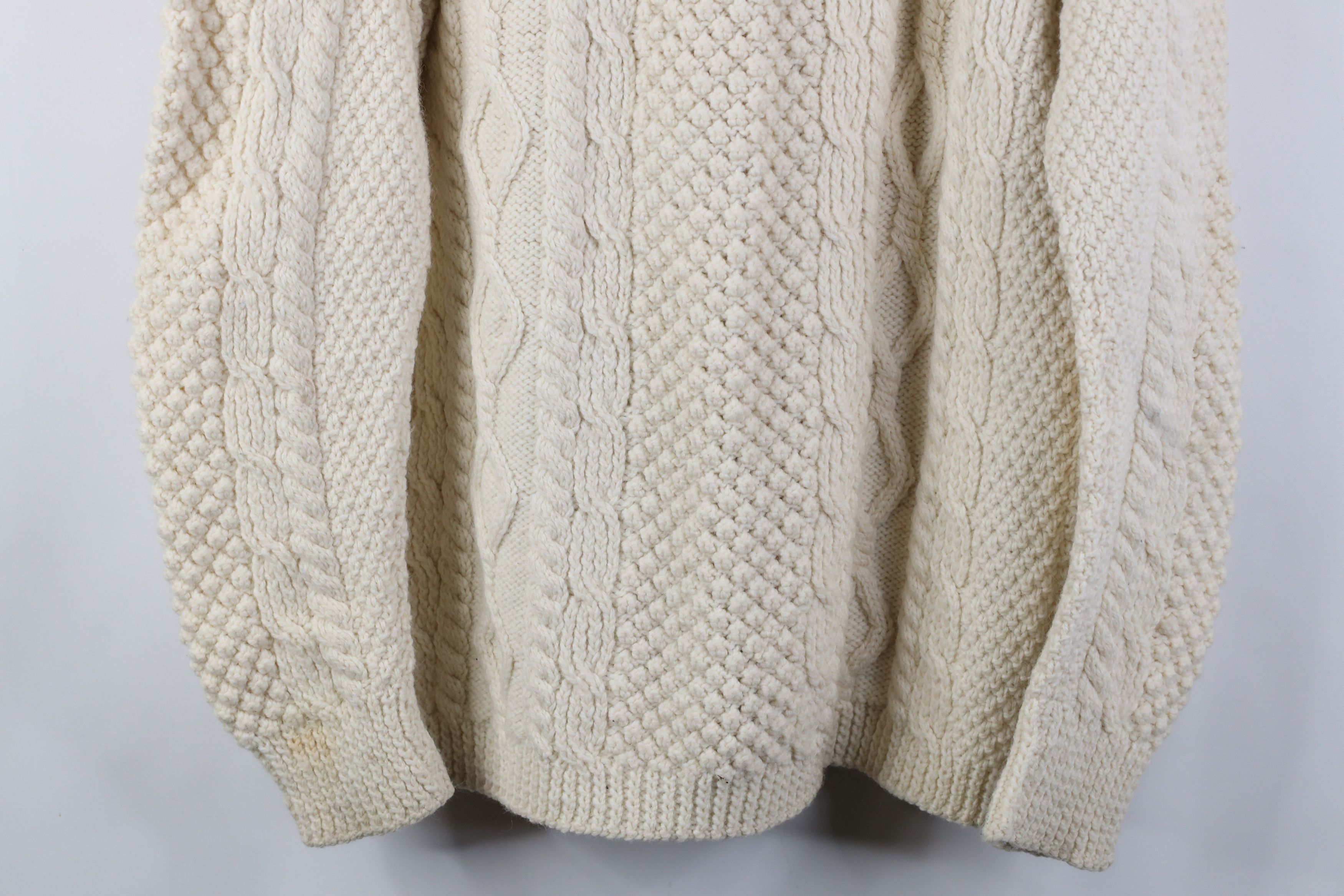 Vintage Vintage 50s 60s Streetwear Wool Fisherman Cardigan Sweater Size US M / EU 48-50 / 2 - 15 Thumbnail