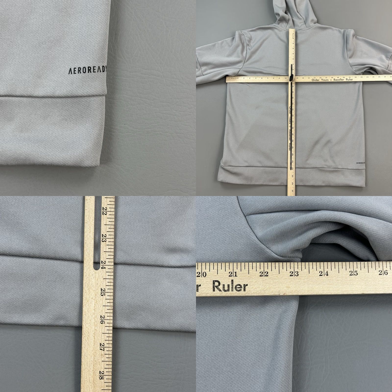 Adidas Adidas Hoodie Mens Large Gray Aeroready Big Logo Graphic Pullover Active Size US L / EU 52-54 / 3 - 9 Thumbnail