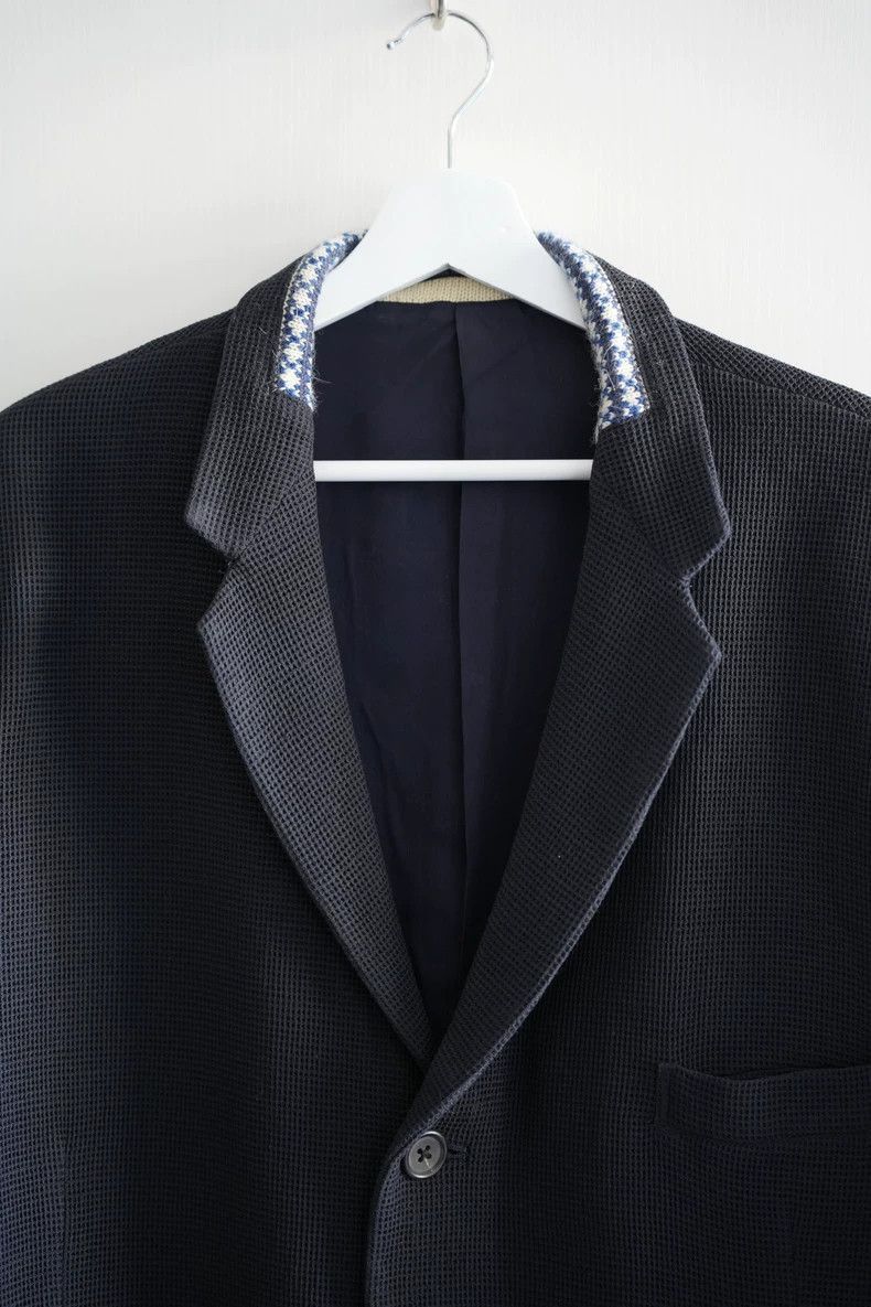 Yohji Yamamoto Yohji Yamamoto Yohji Yamamoto 95aw Blue White Woven Suit Size US M / EU 48-50 / 2 - 4 Thumbnail