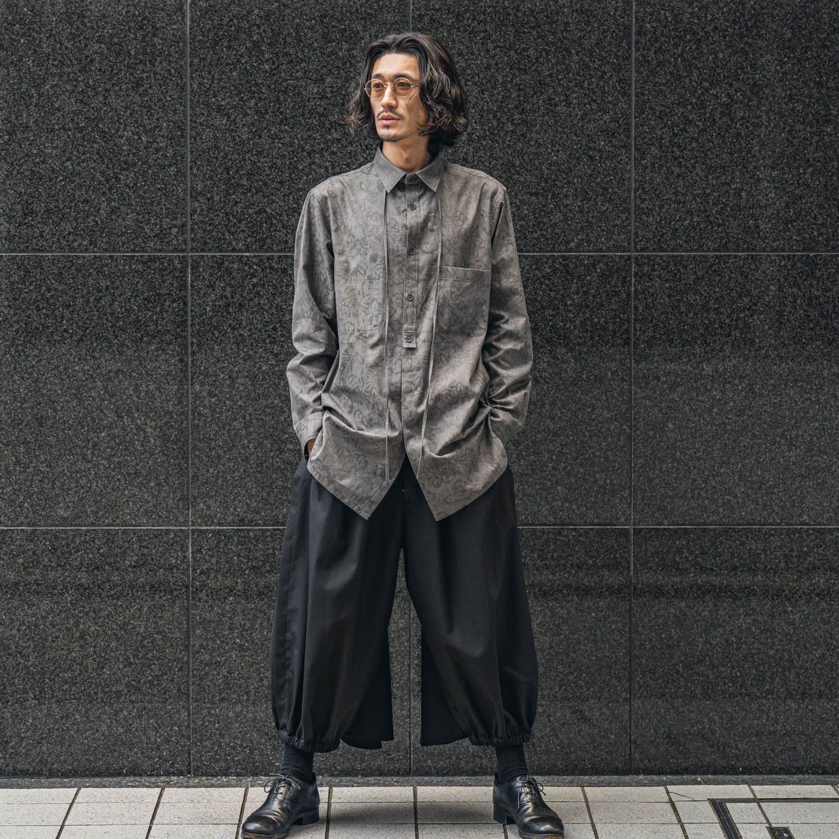 Y's for Men Yohji Yamamoto Y's for men - FLORAL JACQUARD SHIRT Size US L / EU 52-54 / 3 - 12 Thumbnail