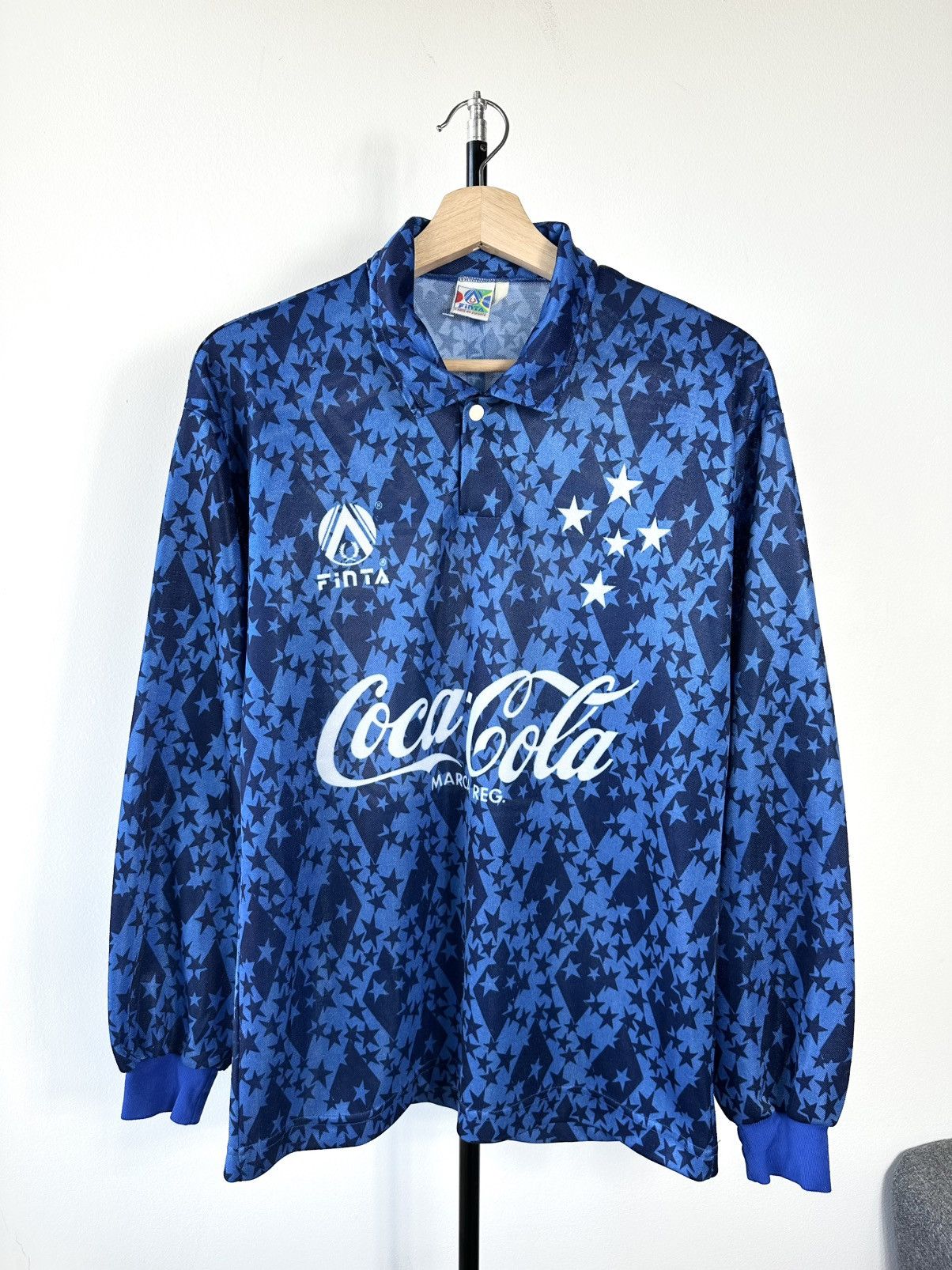 Other Vintage 90s Cruzeiro x Coca-Cola Finta Football Jersey #10 Size US M / EU 48-50 / 2 - 1 Thumbnail