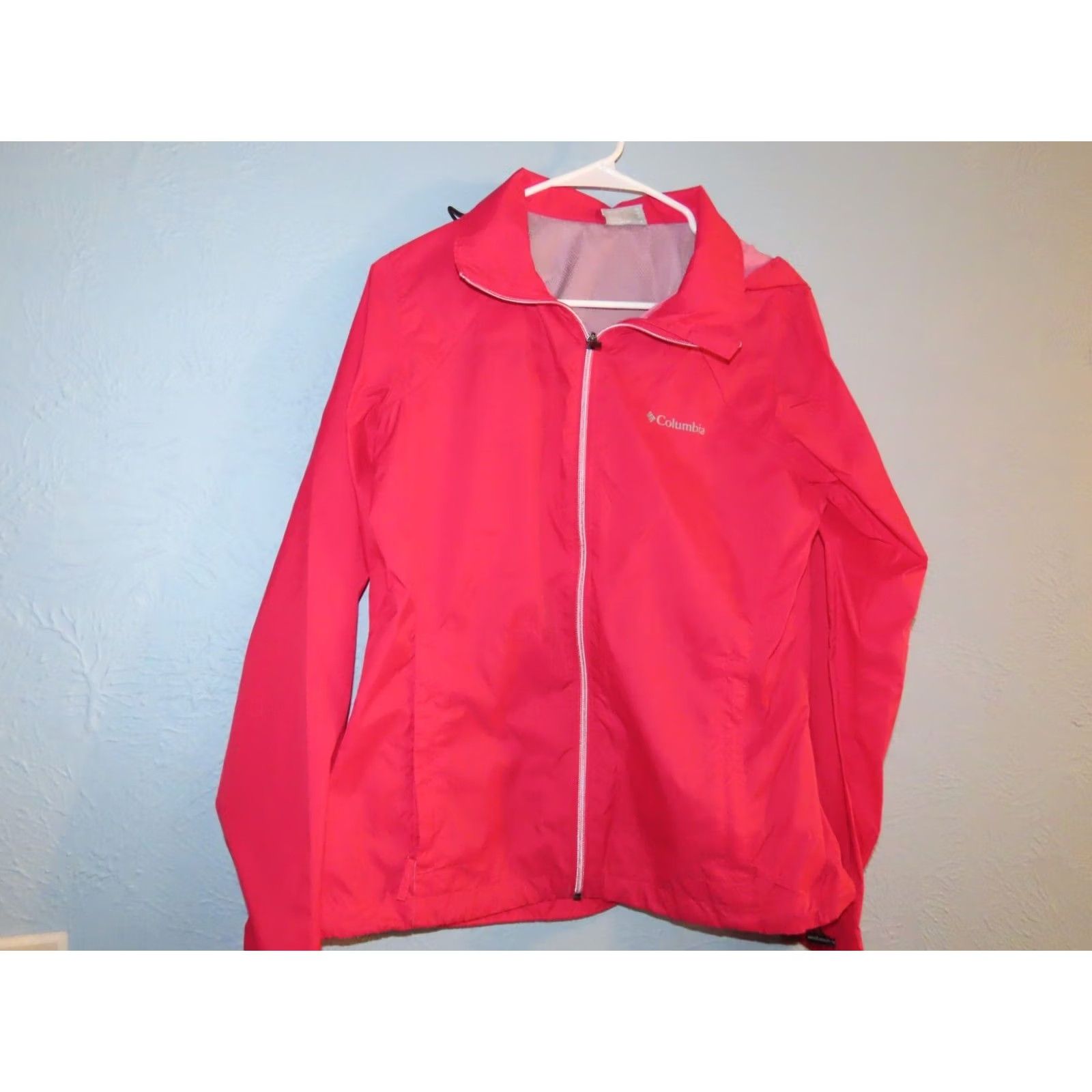 Pinko Columbia Womens M Pink Switchback II Packable Hooded Windbreaker Zip Pockets Water Resistant Jacket Size M / US 6-8 / IT 42-44 - 3 Thumbnail