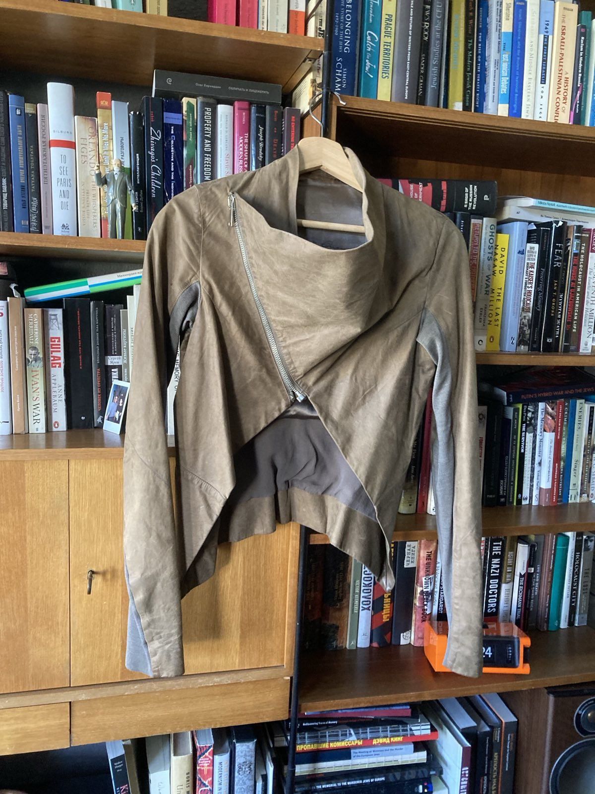 Rick Owens rare funnel neck open front jacket