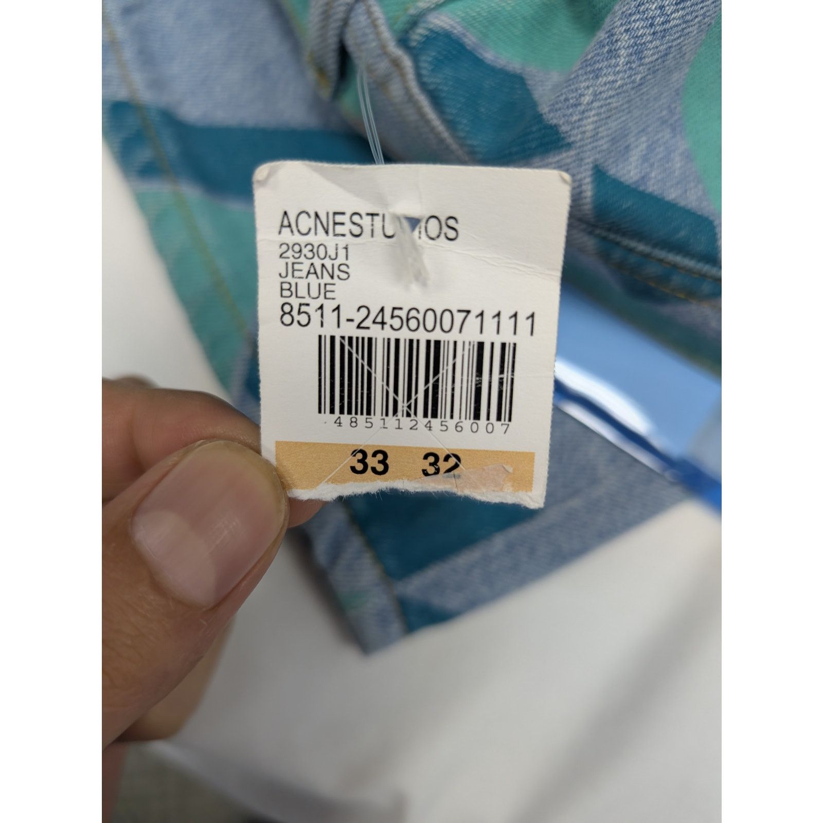 Acne Studios o1rshd1 Jeans in Blue Size US 33 - 14 Thumbnail