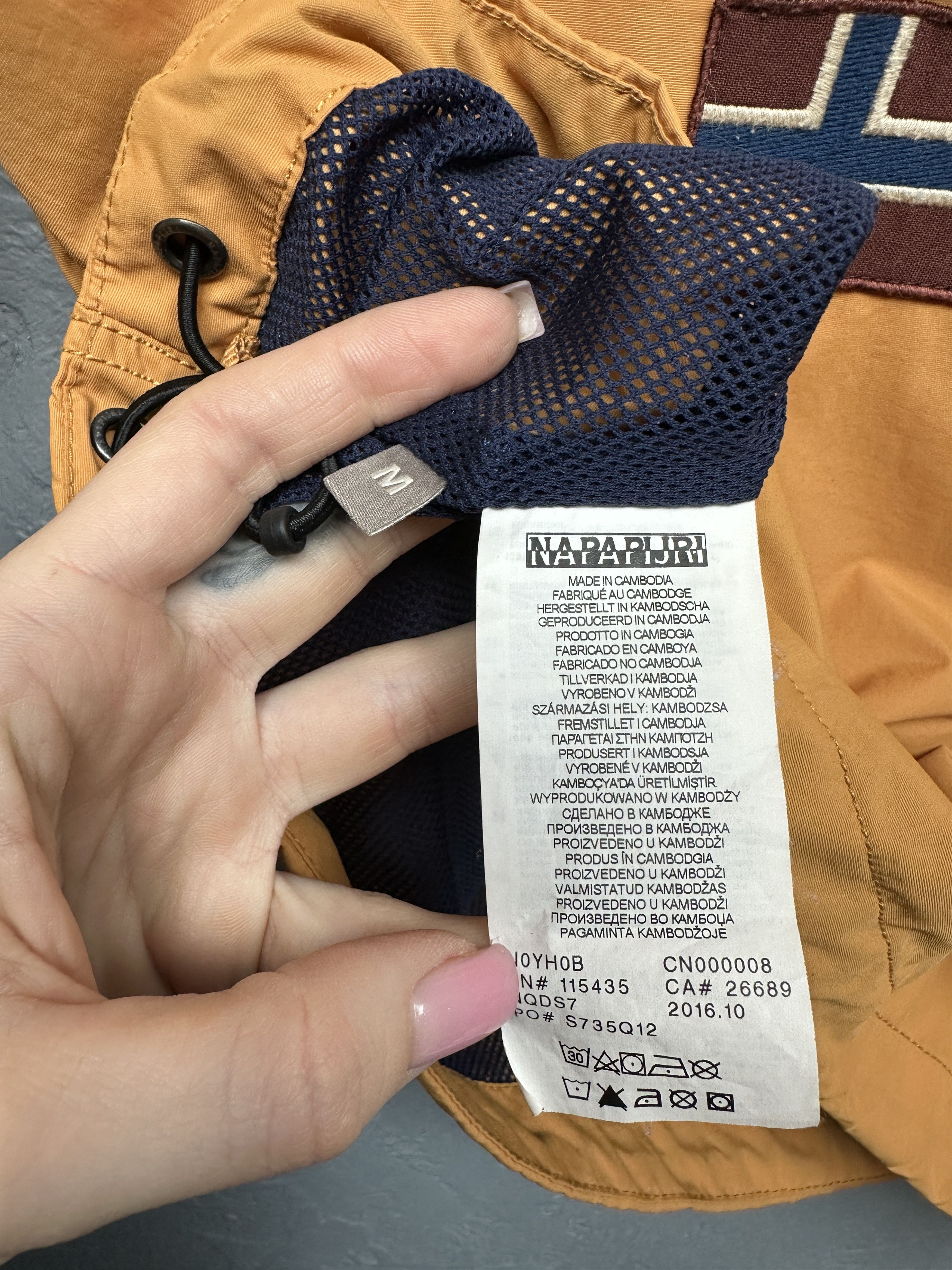 Napapijri Napapijri Rainforest Summer Mens Nylon Anorak Jacket Size US M / EU 48-50 / 2 - 7 Thumbnail