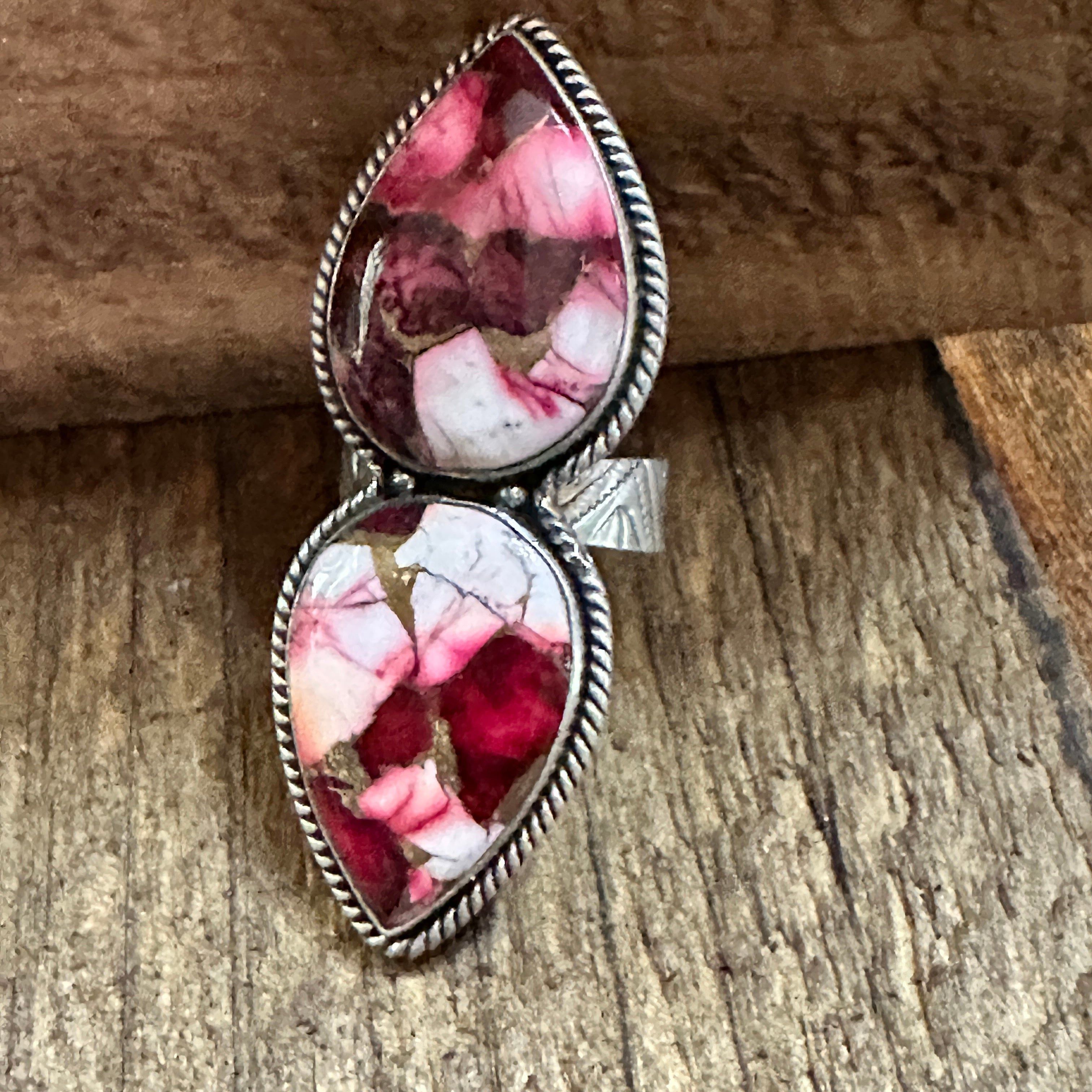 Other Handmade Sterling Silver Dahlia Rose Adjustable Ring by Nizh Size ONE SIZE - 1 Thumbnail