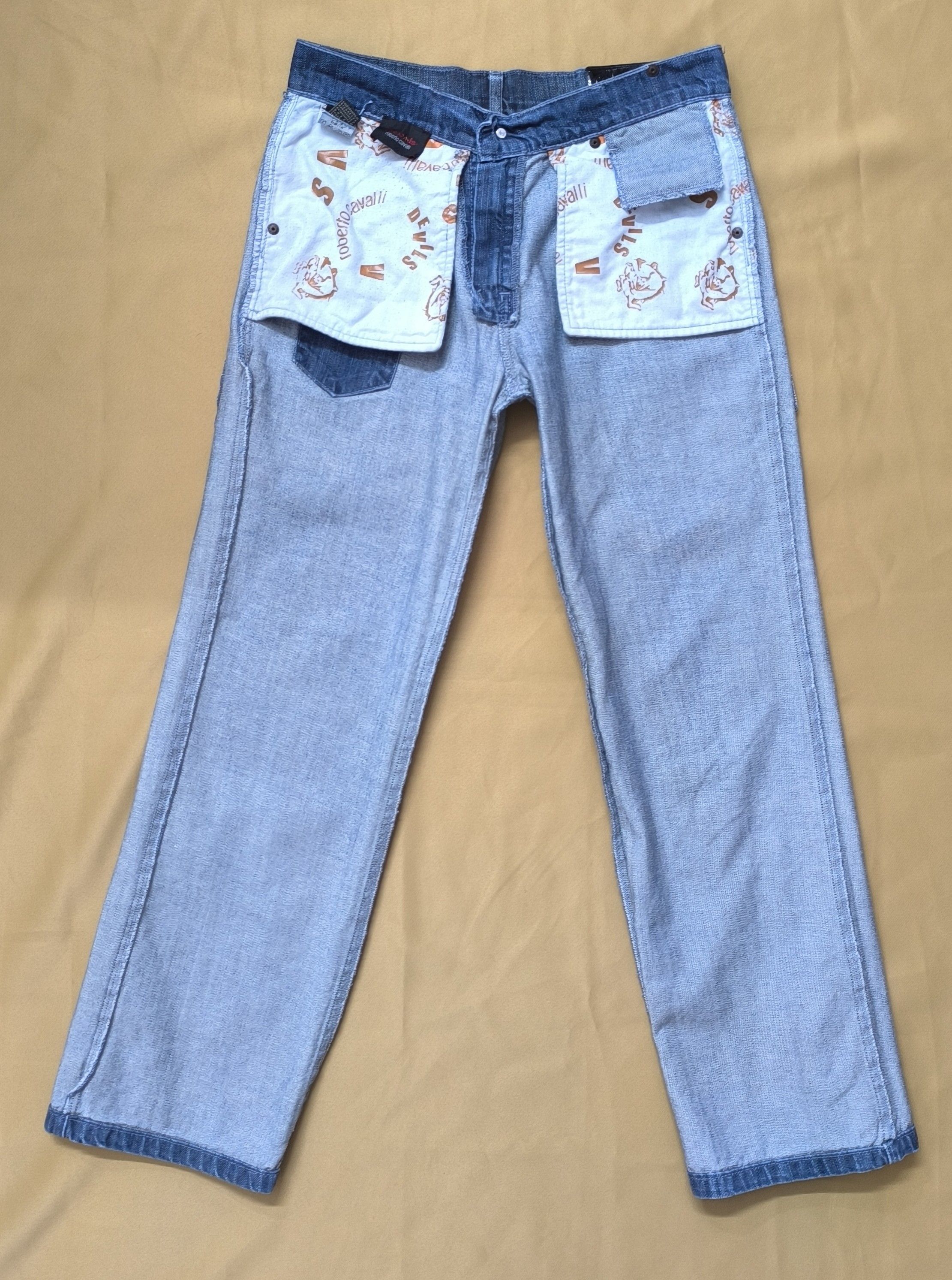 Roberto Cavalli Roberto Cavalli Vintage Devils Junior Blue Jeans Size XS Y2K Size 24" / US 00 / IT 34 - 17 Thumbnail
