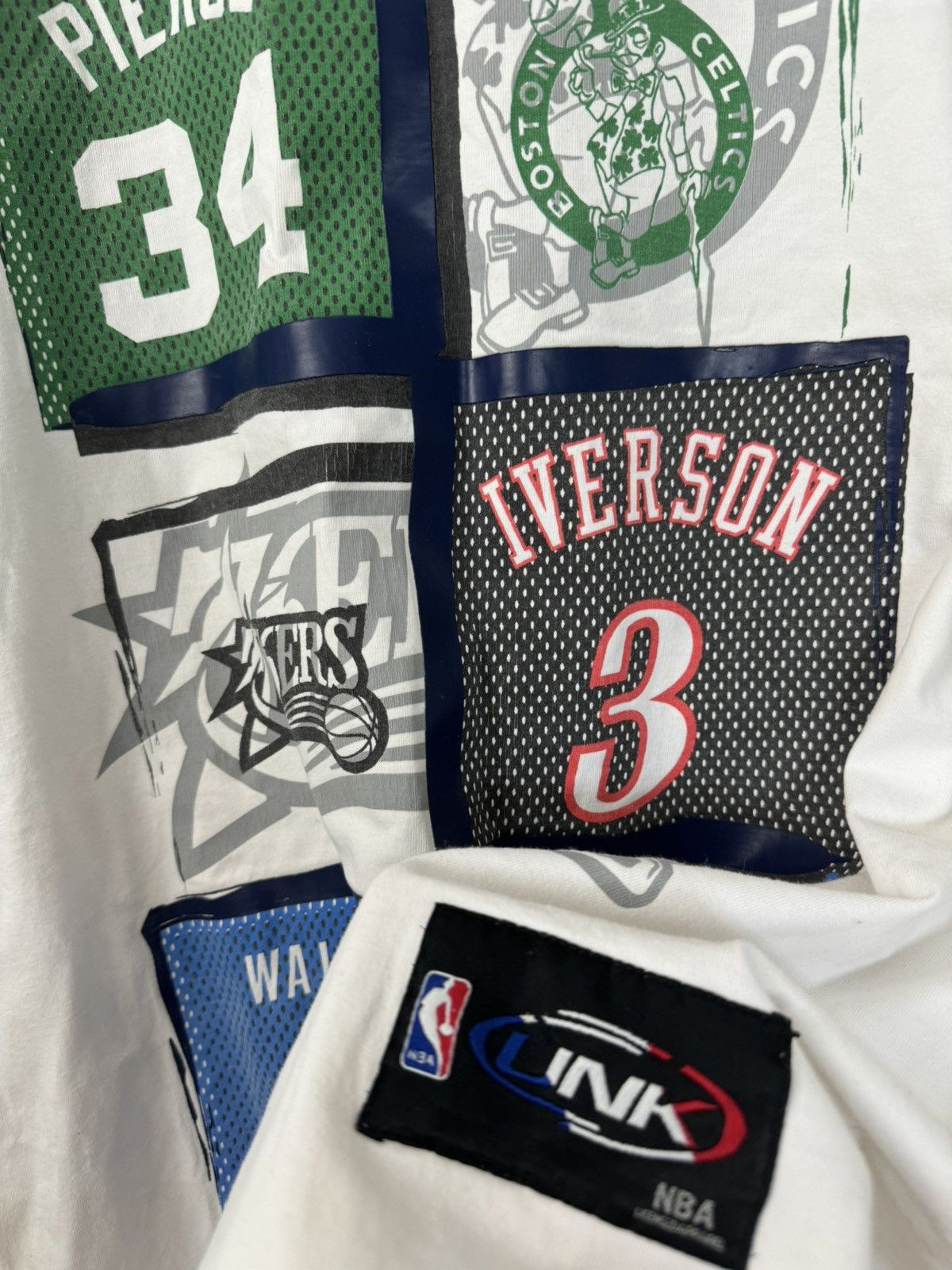 NBA UNK NBA Kobe Lebron Iverson Pierce Wallace Jerseys Tee Y2k Size US XL / EU 56 / 4 - 5 Thumbnail