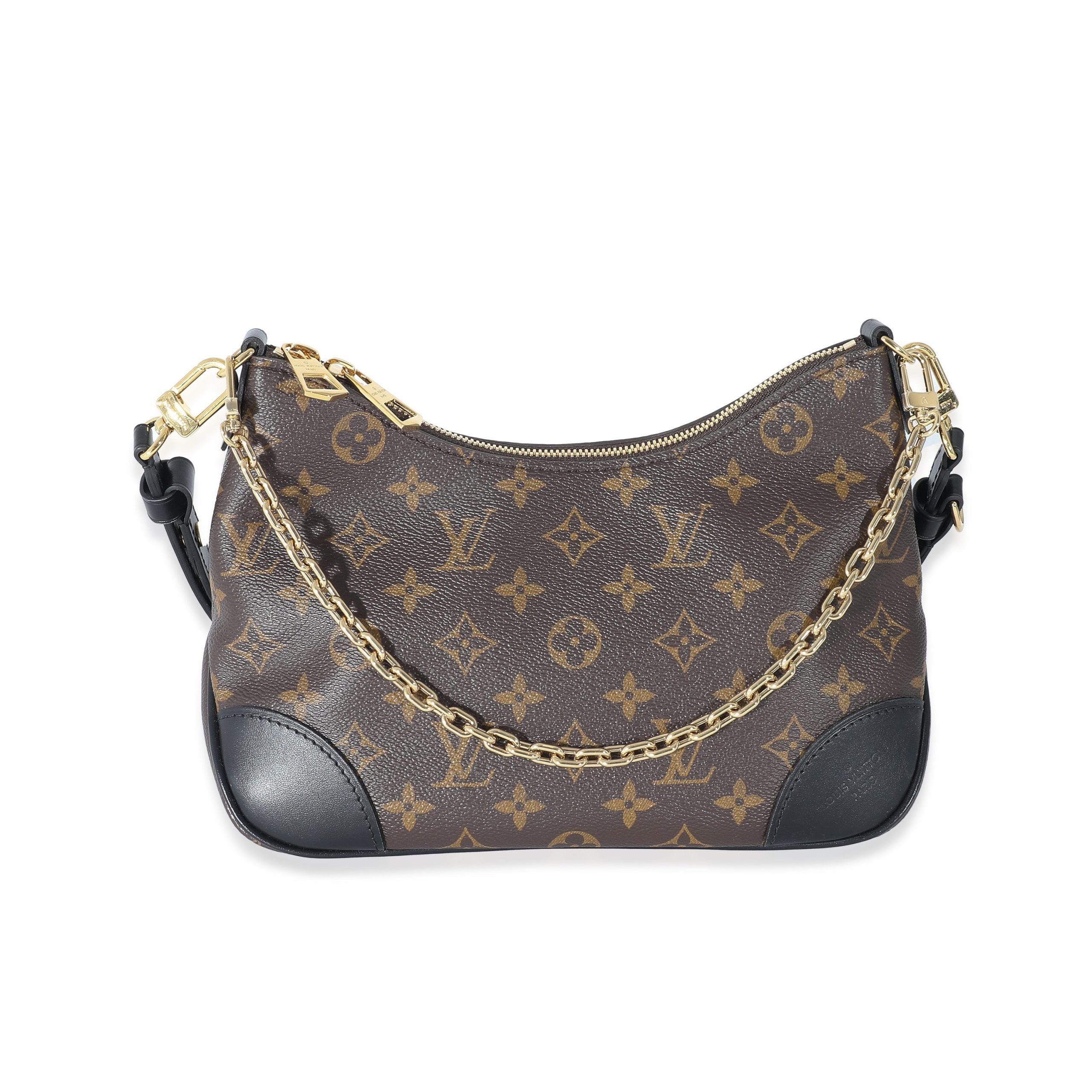image of Louis Vuitton Black Monogram Canvas Boulogne Nm, Women's