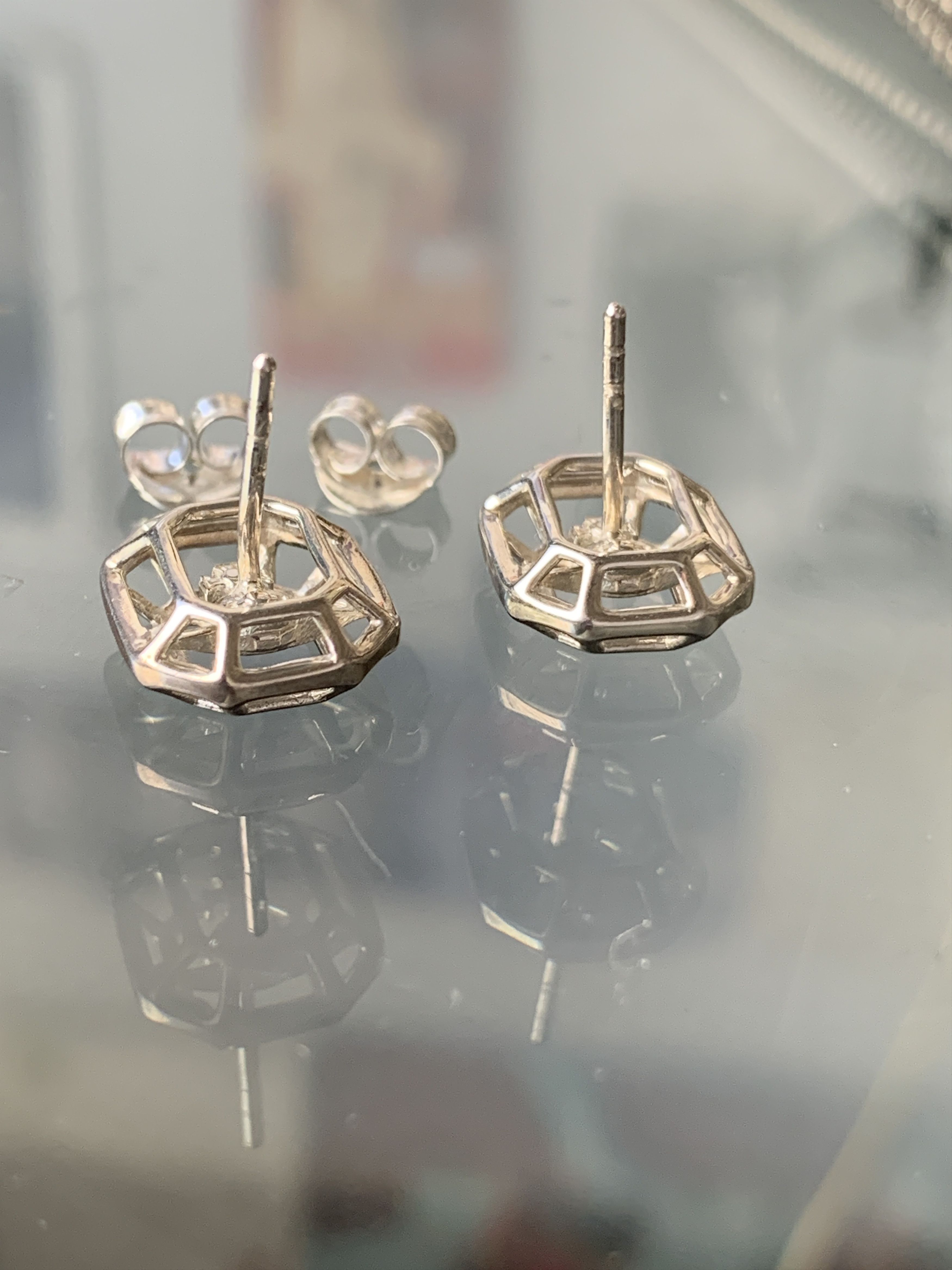 Vivienne Westwood Sterling 925 Silver Orb in a Cage Earrings - Unique Size ONE SIZE - 3 Thumbnail