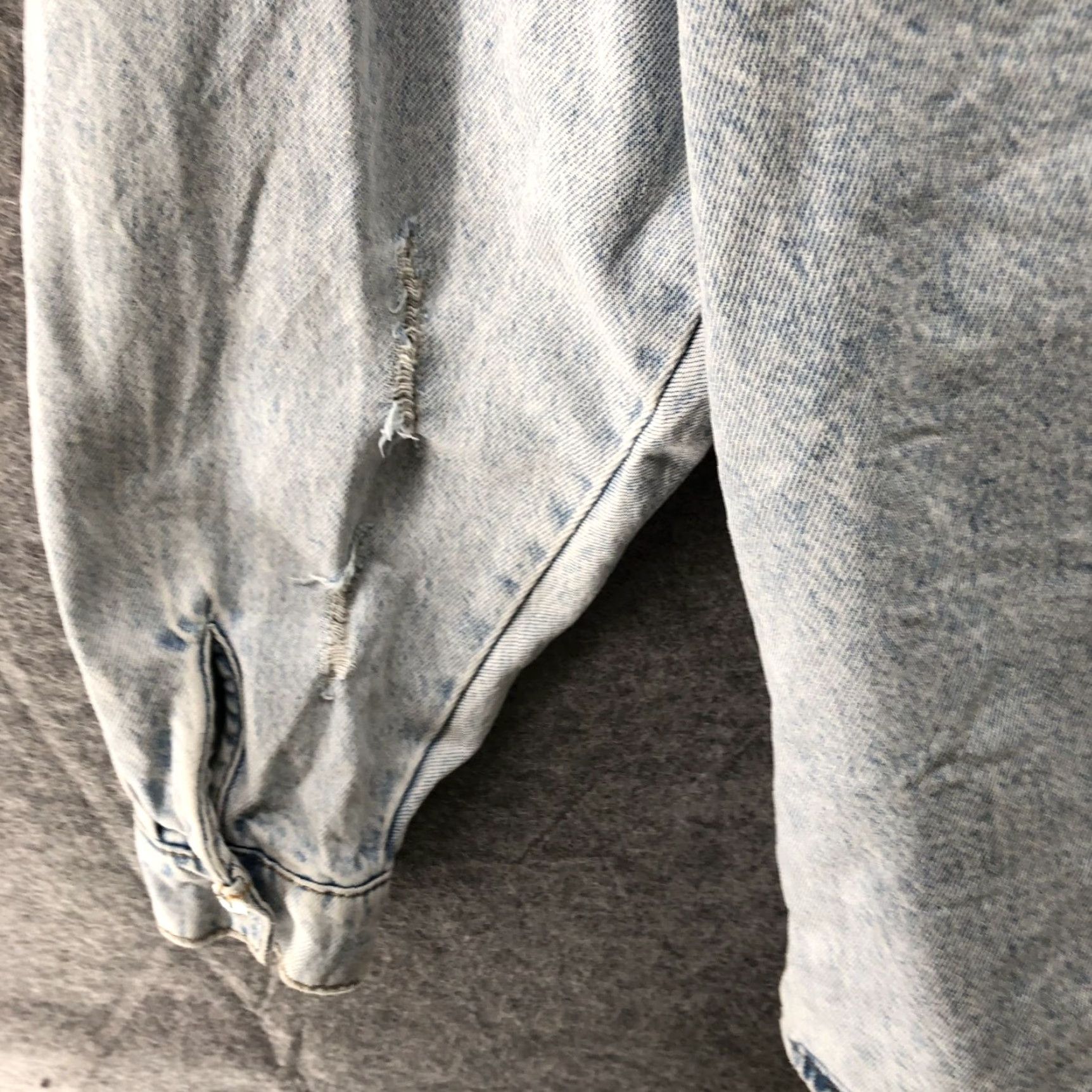 Primark VINTAGE Primark Denim Jacket Women's Oversized Jean Coat 14 Light Wash 90s Grunge Streetwear Size 36" / US 14 / IT 50 - 7 Thumbnail