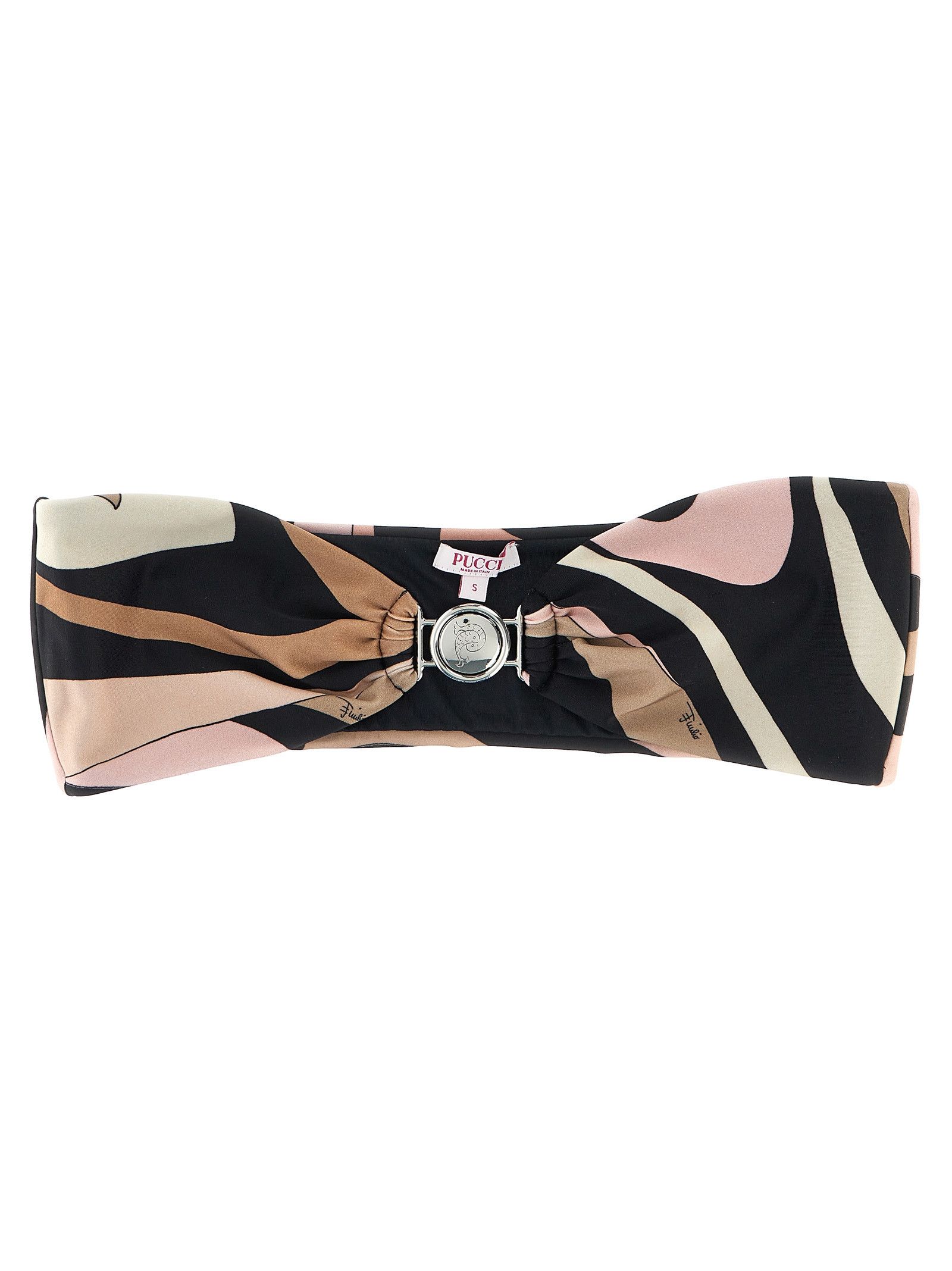 Emilio Pucci Marble Bikini Top in Pink, Women's (Size 30)