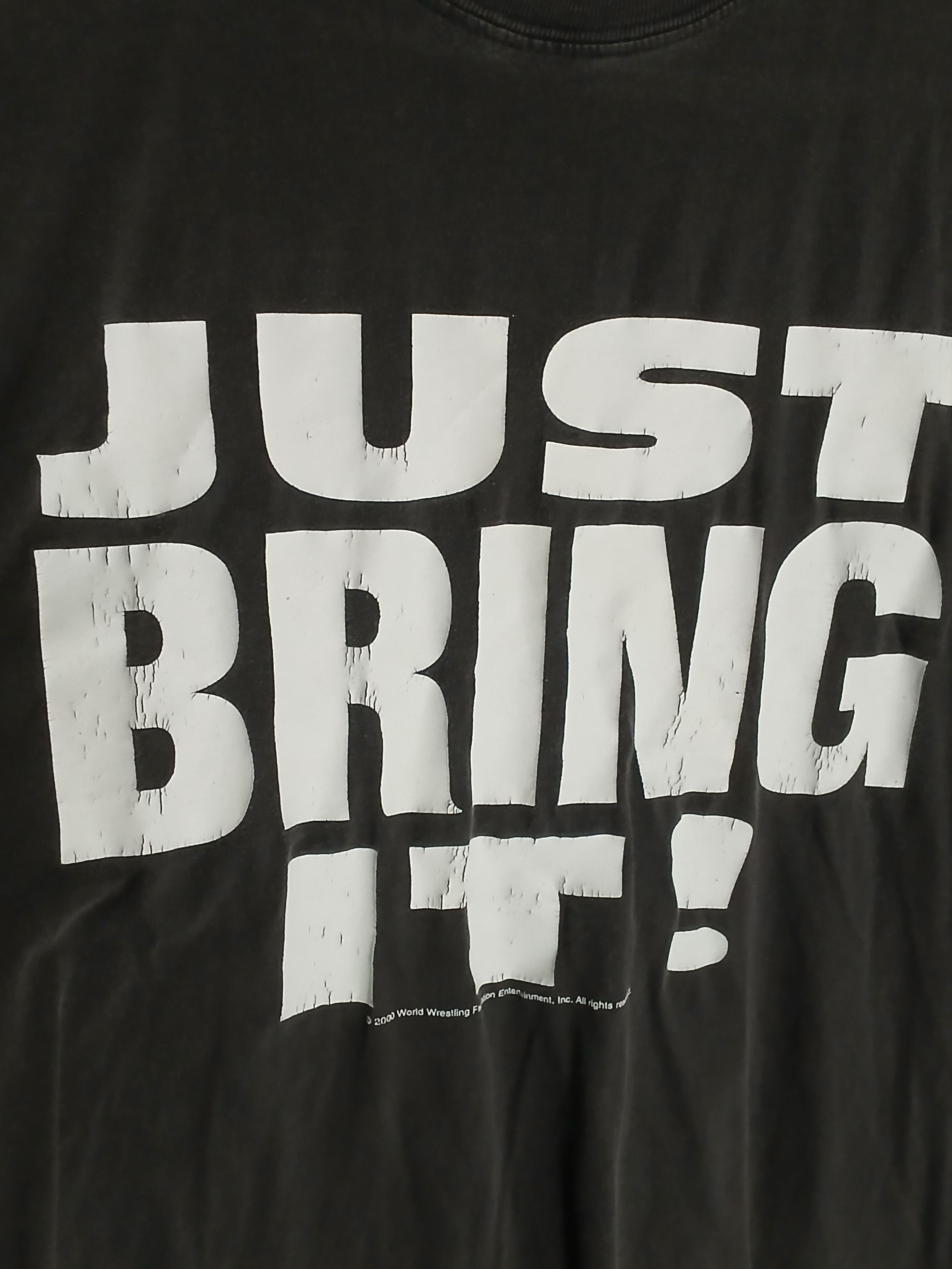 Vintage × WWE × WWF Vintage 2000 The Rock Just Bring It! Wrestling T-Shirt Size US M / EU 48-50 / 2 - 3 Thumbnail