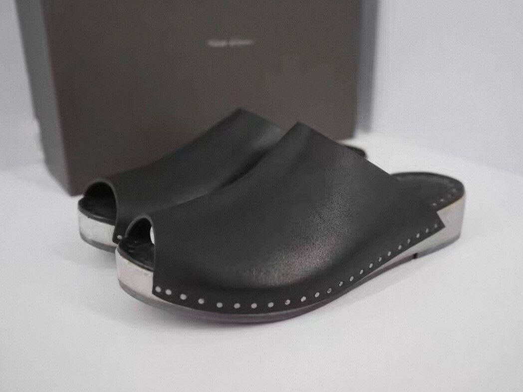 Rick Owens Rick Owens Silver Studded Clog Shoes Size US 9 / EU 42 - 1 Thumbnail