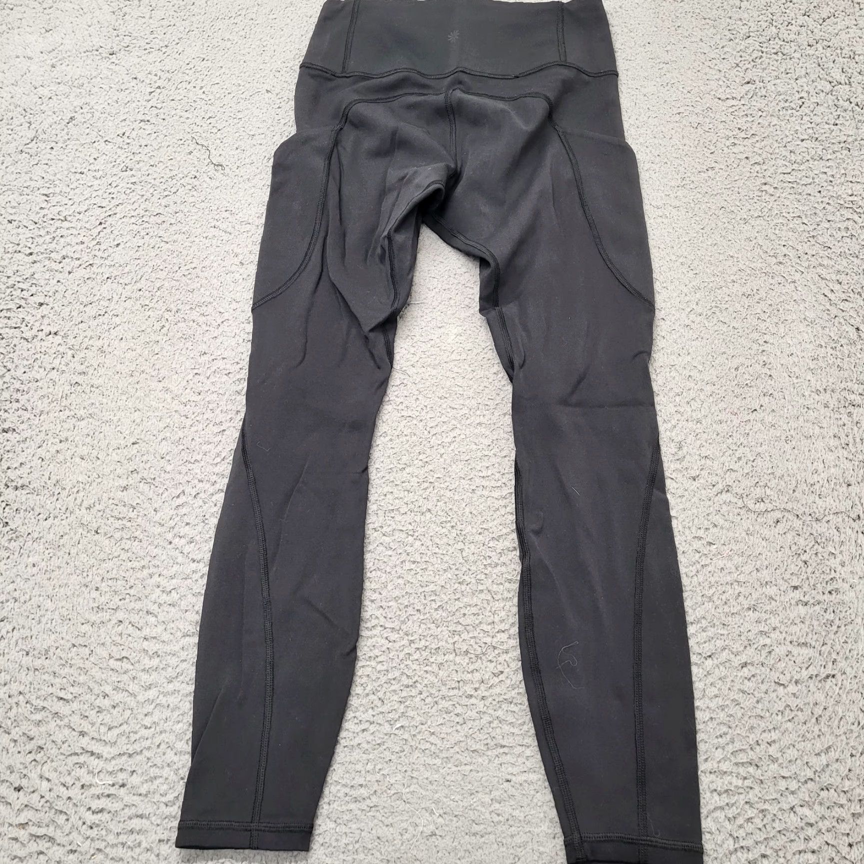 Athleta Athleta Leggings Women’s Size Small Black Crop Workout W/ Zipper Pocket Pants Size 28" / US 6 / IT 42 - 4 Thumbnail