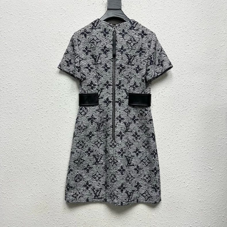 Louis Vuitton Louis Vuitton FW24 Floral Full Print Knit Half Zip Dress 25 Size XXS / US 00 / IT 34 - 2 Thumbnail