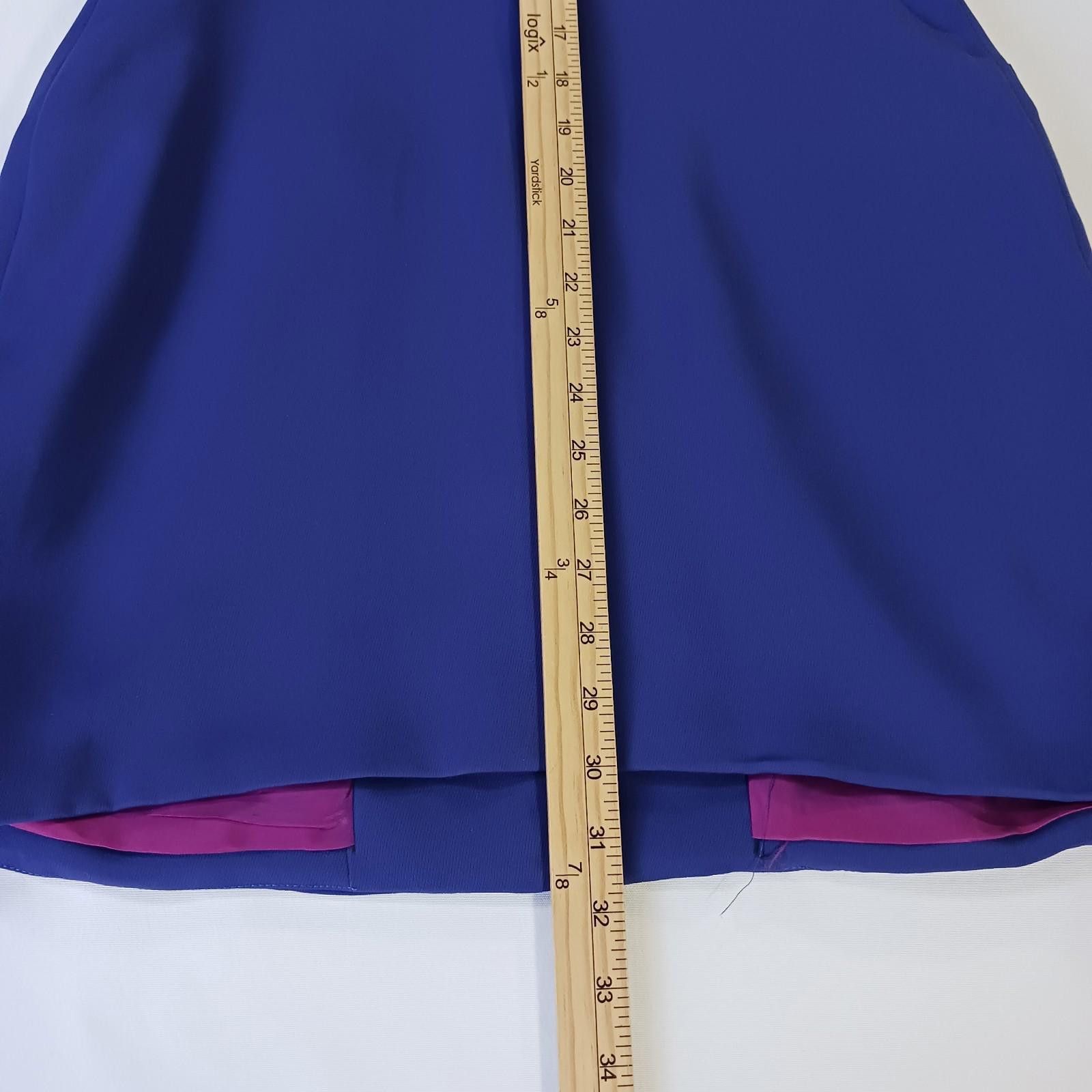Designer Rina Rossi Women's Purple Blue Dress Casual Blazer Coat Sz 4 Size S / US 4 / IT 40 - 6 Thumbnail