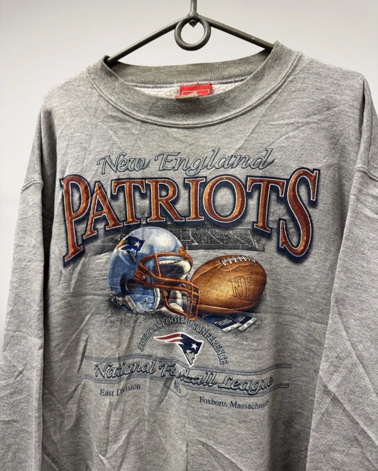 NFL × Vintage Vintage NFL Patriots Sweatshirt American Football Size US M / EU 48-50 / 2 - 2 Thumbnail