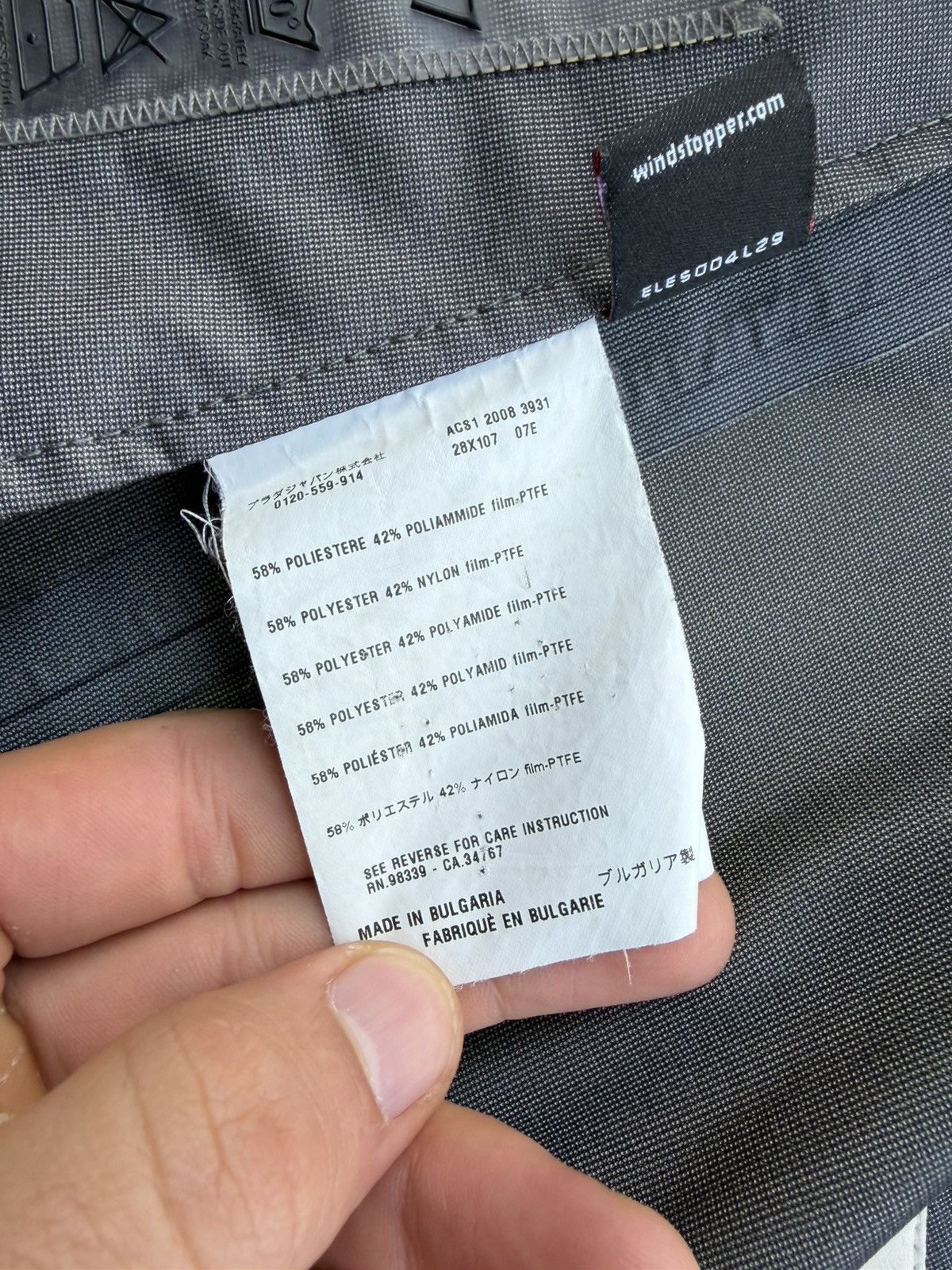 Prada Prada Double Breasted Wind Stopper Waterproof Coat Size L / US 10 / IT 46 - 18 Thumbnail