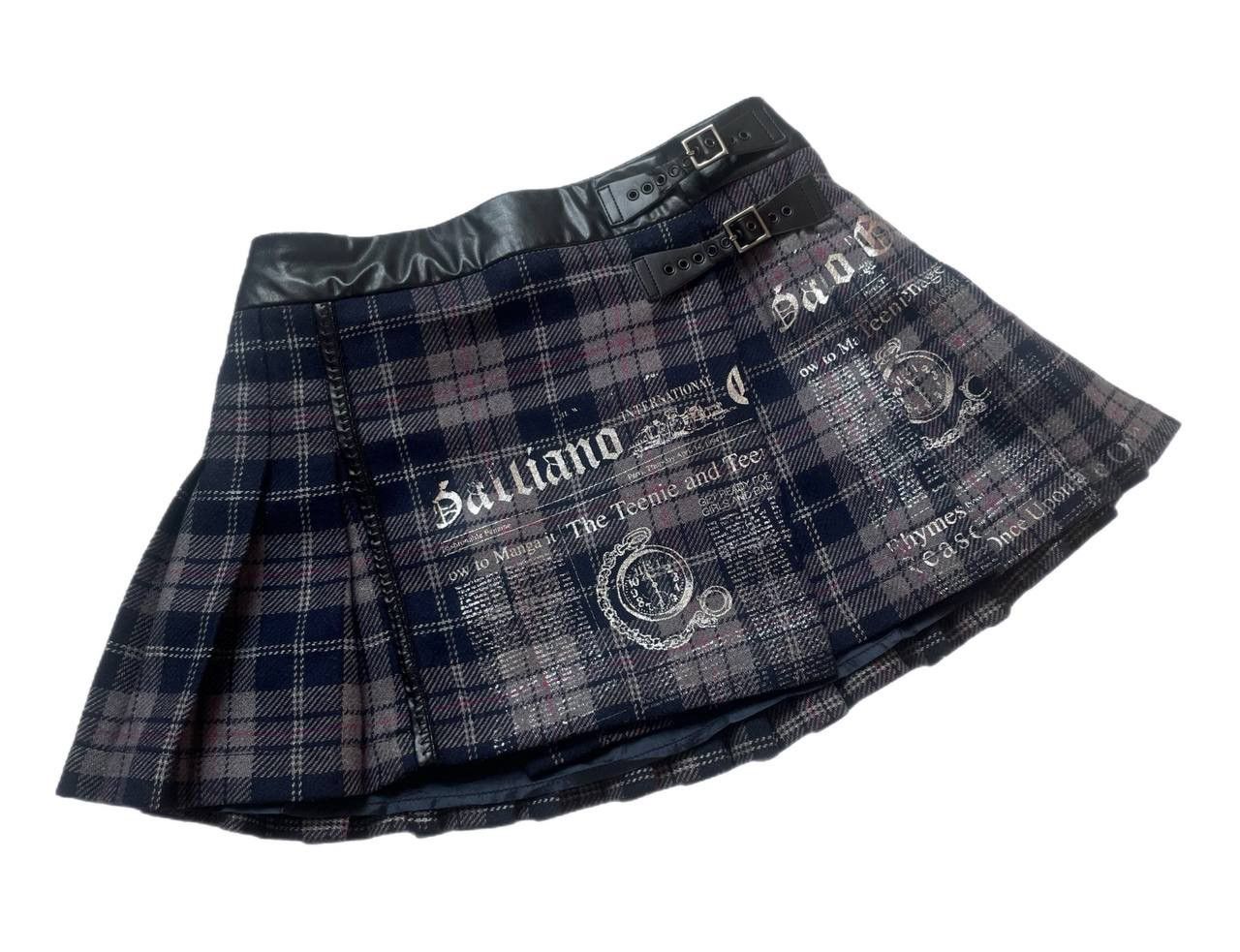 John Galliano John Galliano rare newspaper gazette mini skirt Size 26" / US 2 / IT 38 - 1 Thumbnail