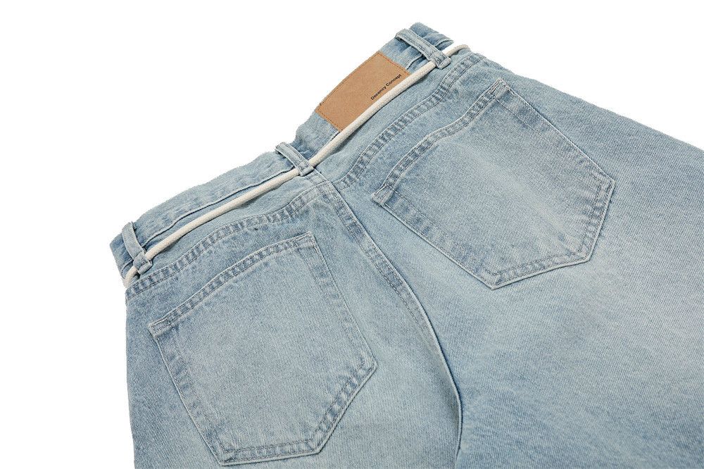 Vintage Retro street men's waistline distressed gradient jeans Size US 32 / EU 48 - 5 Thumbnail