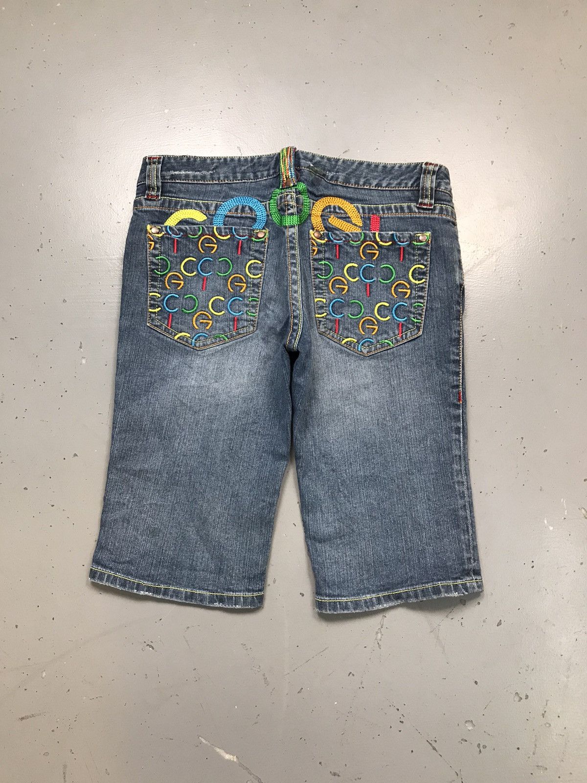 Coogi Vintage Coogi SpellOut embroidered denim jort Size 32" / US 10 / IT 46 - 1 Thumbnail