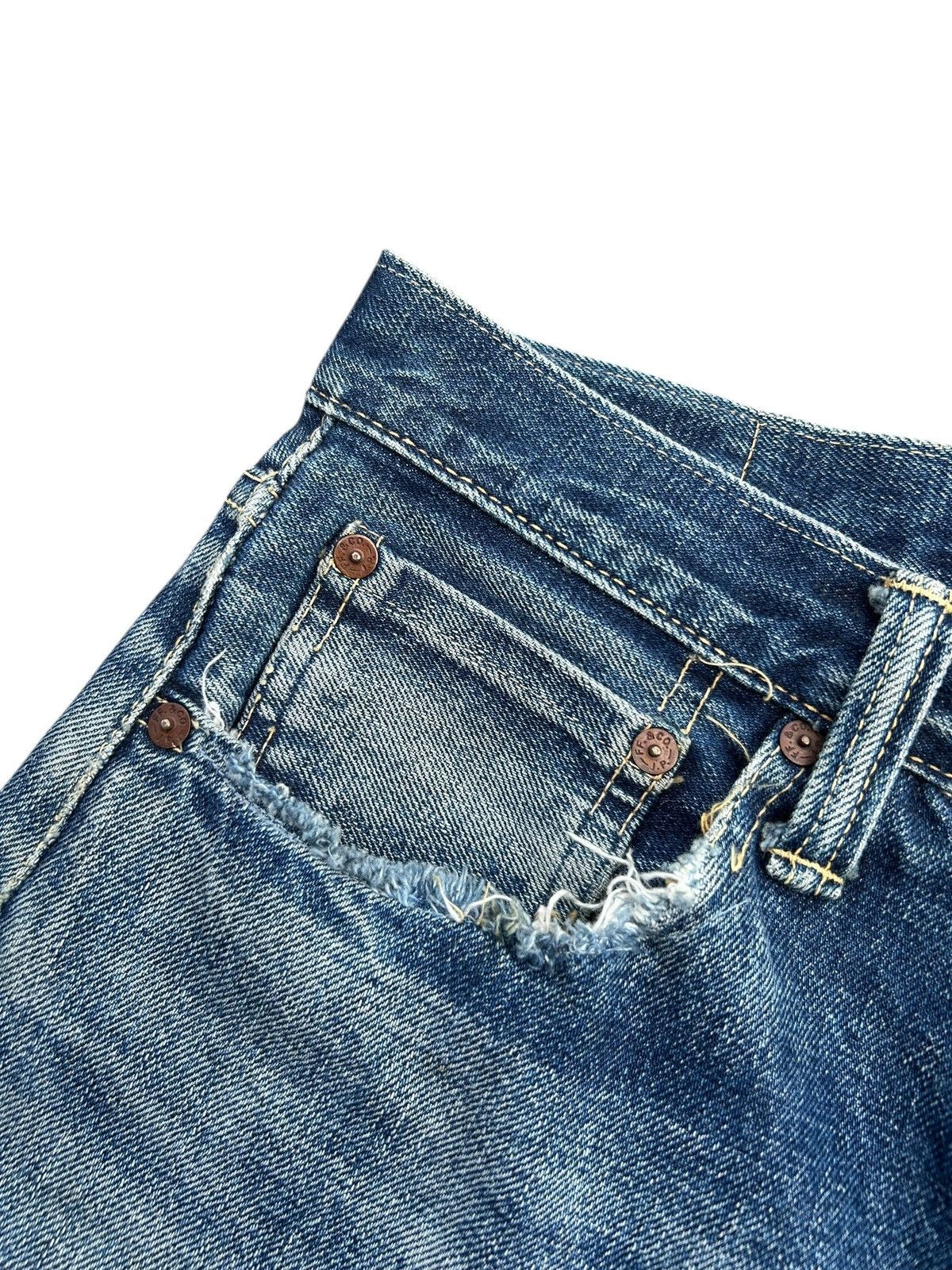 Kapital Vintage Skull Fab Four Alchemist Selvedge Repair Denim jeans Size US 33 - 7 Thumbnail