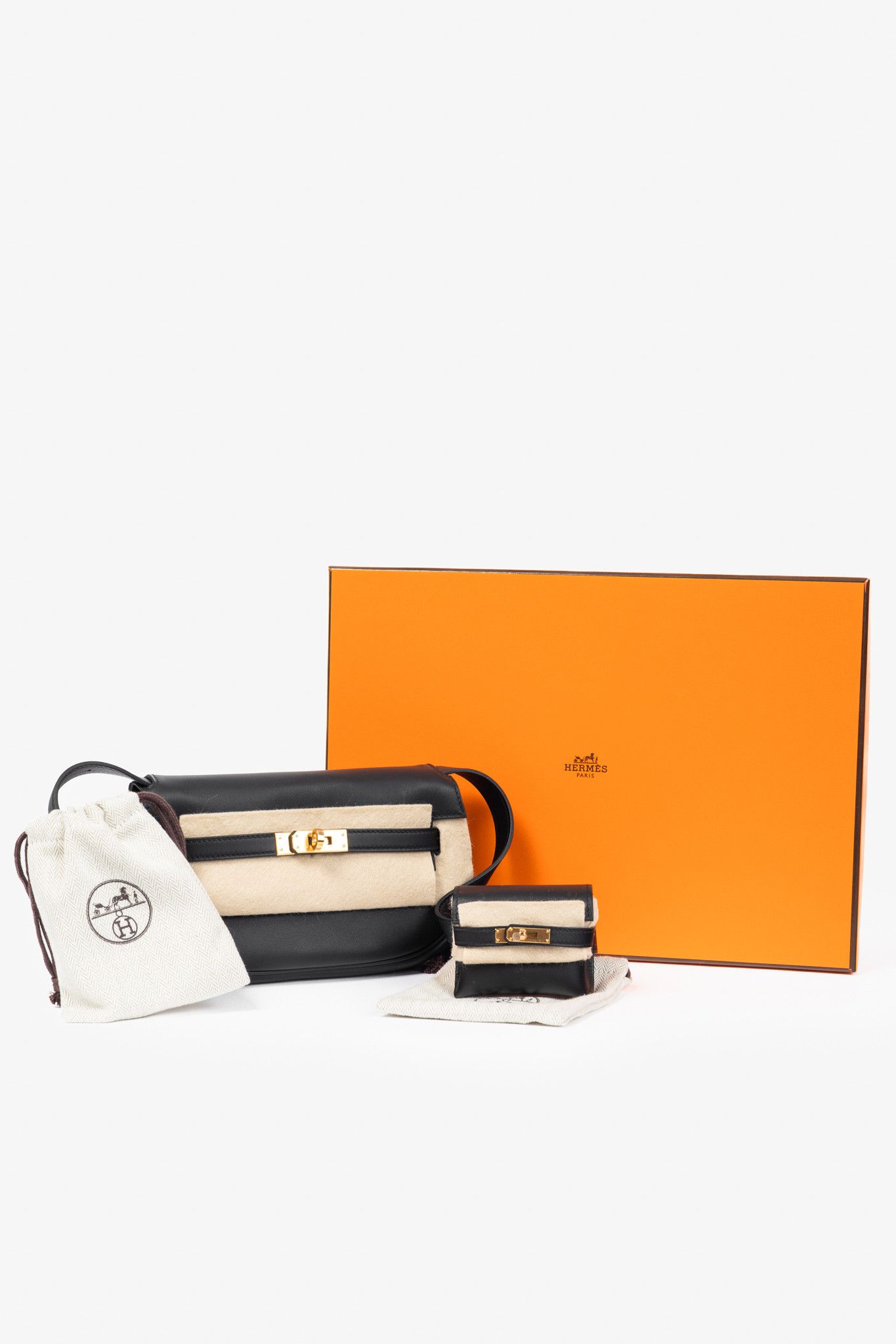 Hermes Hermes Kelly Moove Black Swift Leather GHW Shoulder Bag Size ONE SIZE - 21 Thumbnail