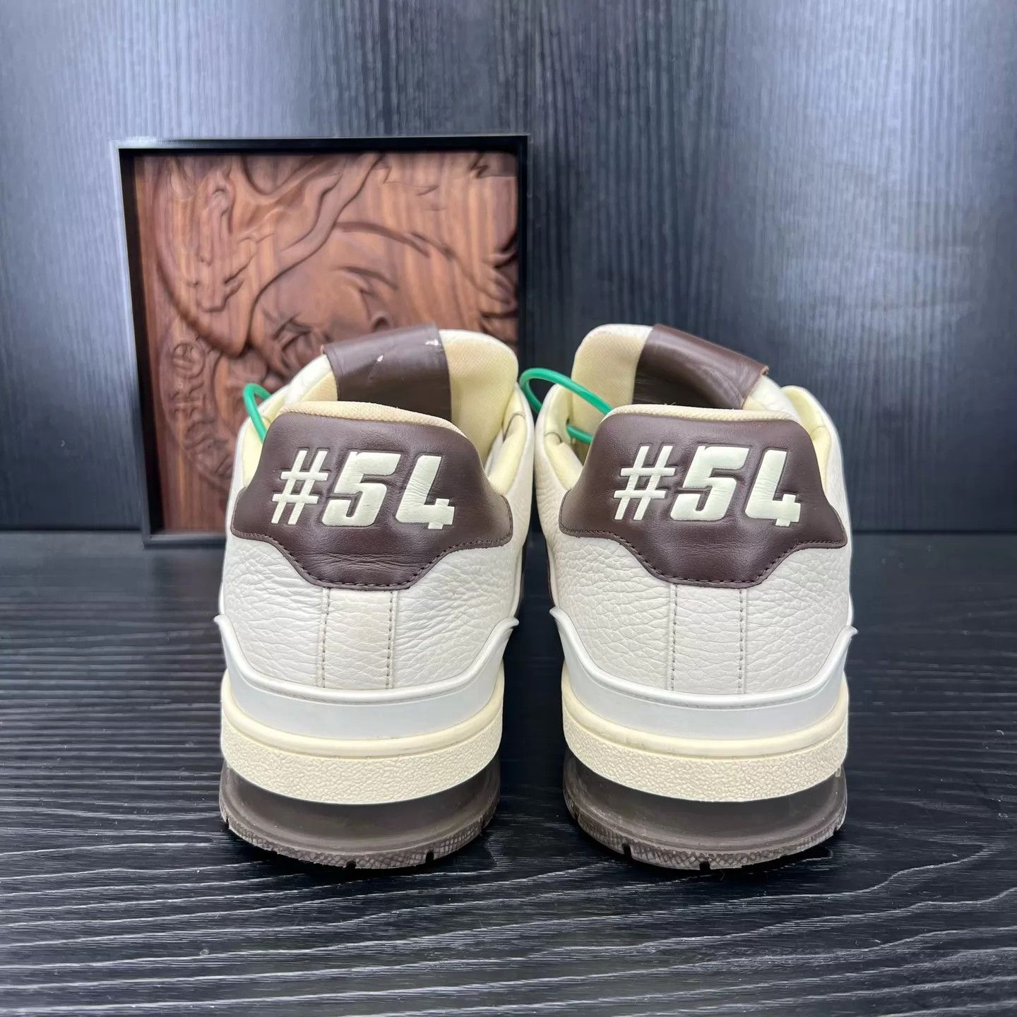 Louis Vuitton LV Trainer Damier Black/White/Brown 43.5 GC Box Size US 10.5 / EU 43-44 - 6 Thumbnail